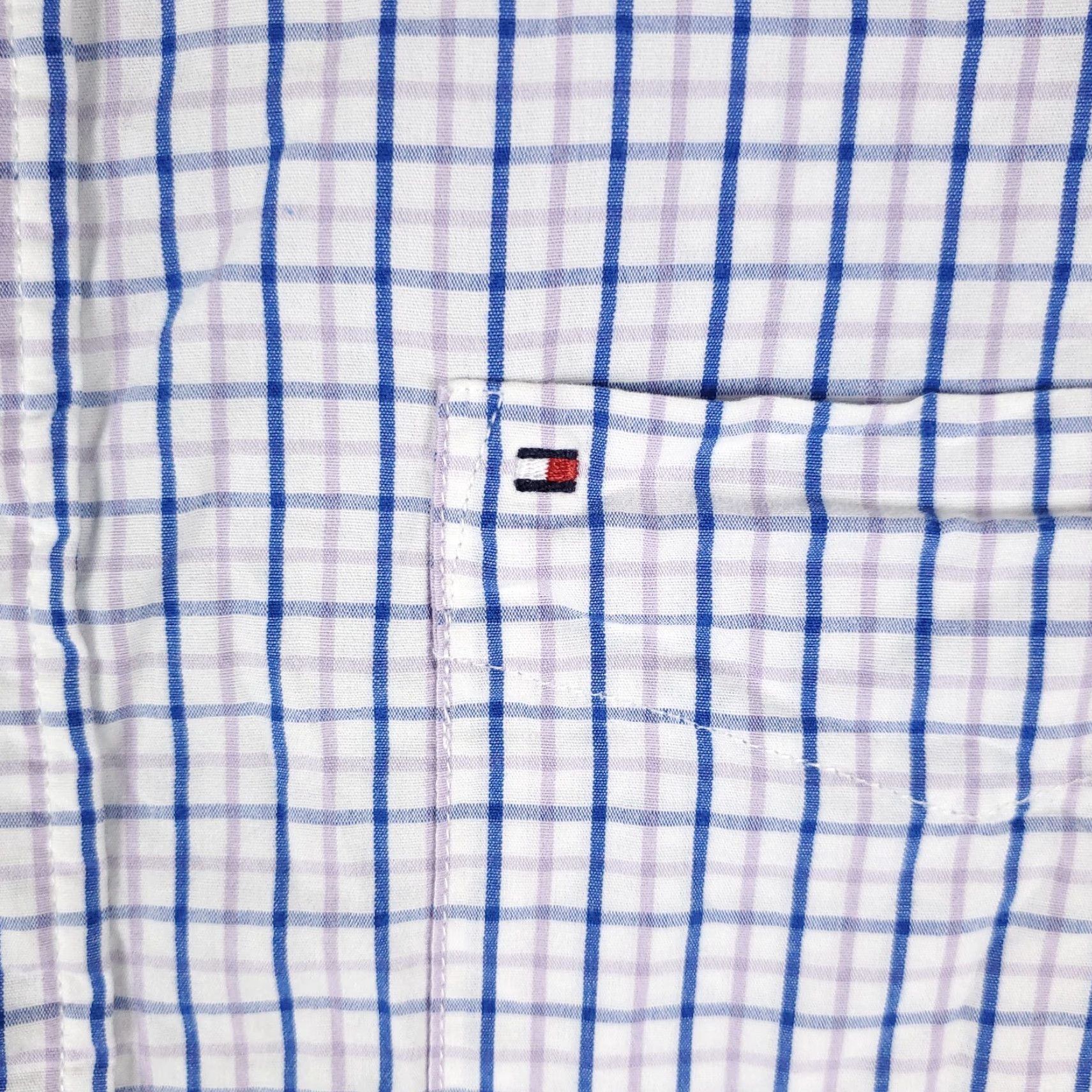 Tommy Hilfiger Tommy Hilfiger Button-Up Shirt Mens Large Blue Purple Check Long Sleeve Casual Preppy Size US L / EU 52-54 / 3 - 2 Thumbnail