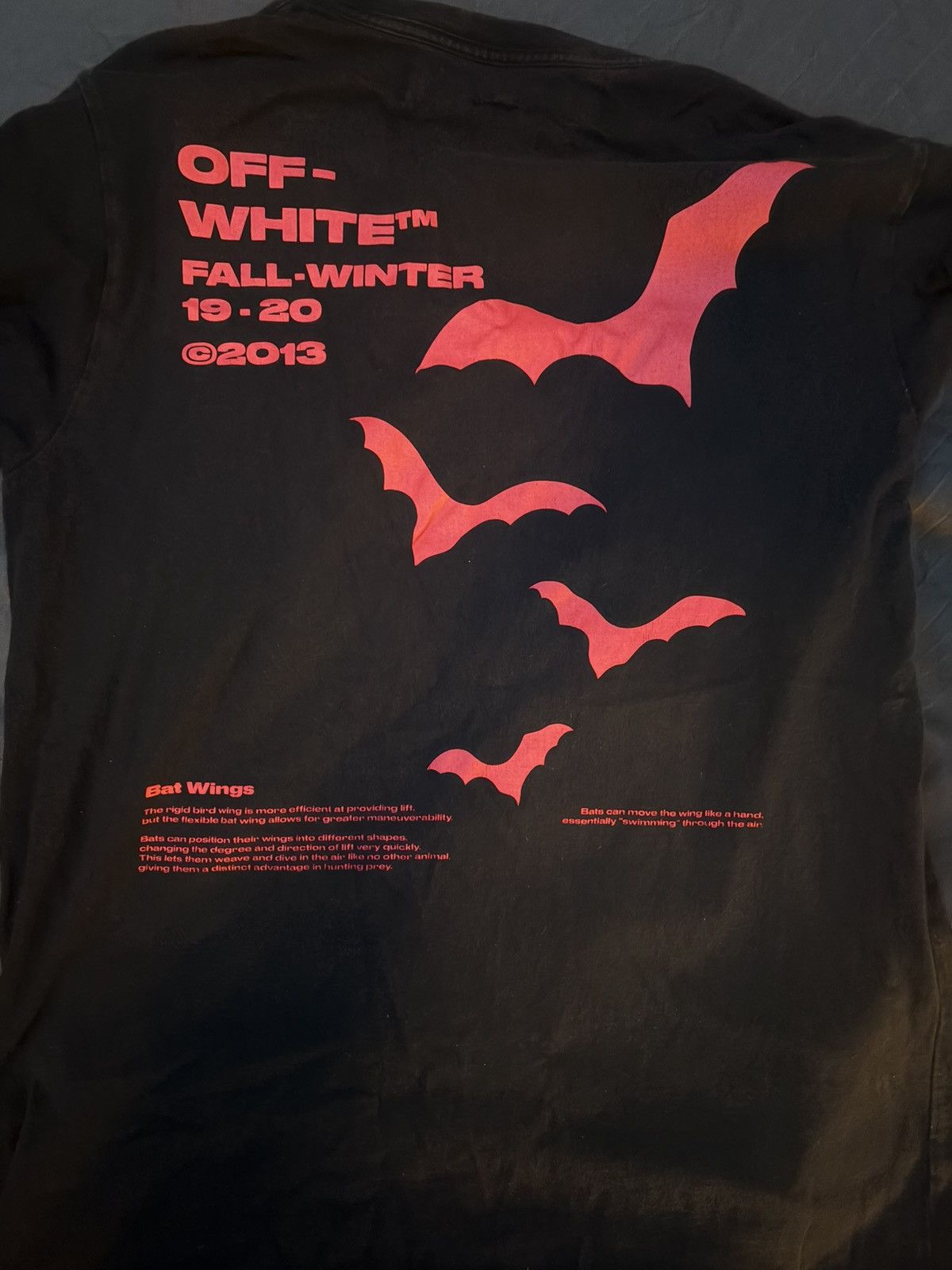 Off-White Off-White Bats Tee Size US M / EU 48-50 / 2 - 2 Thumbnail