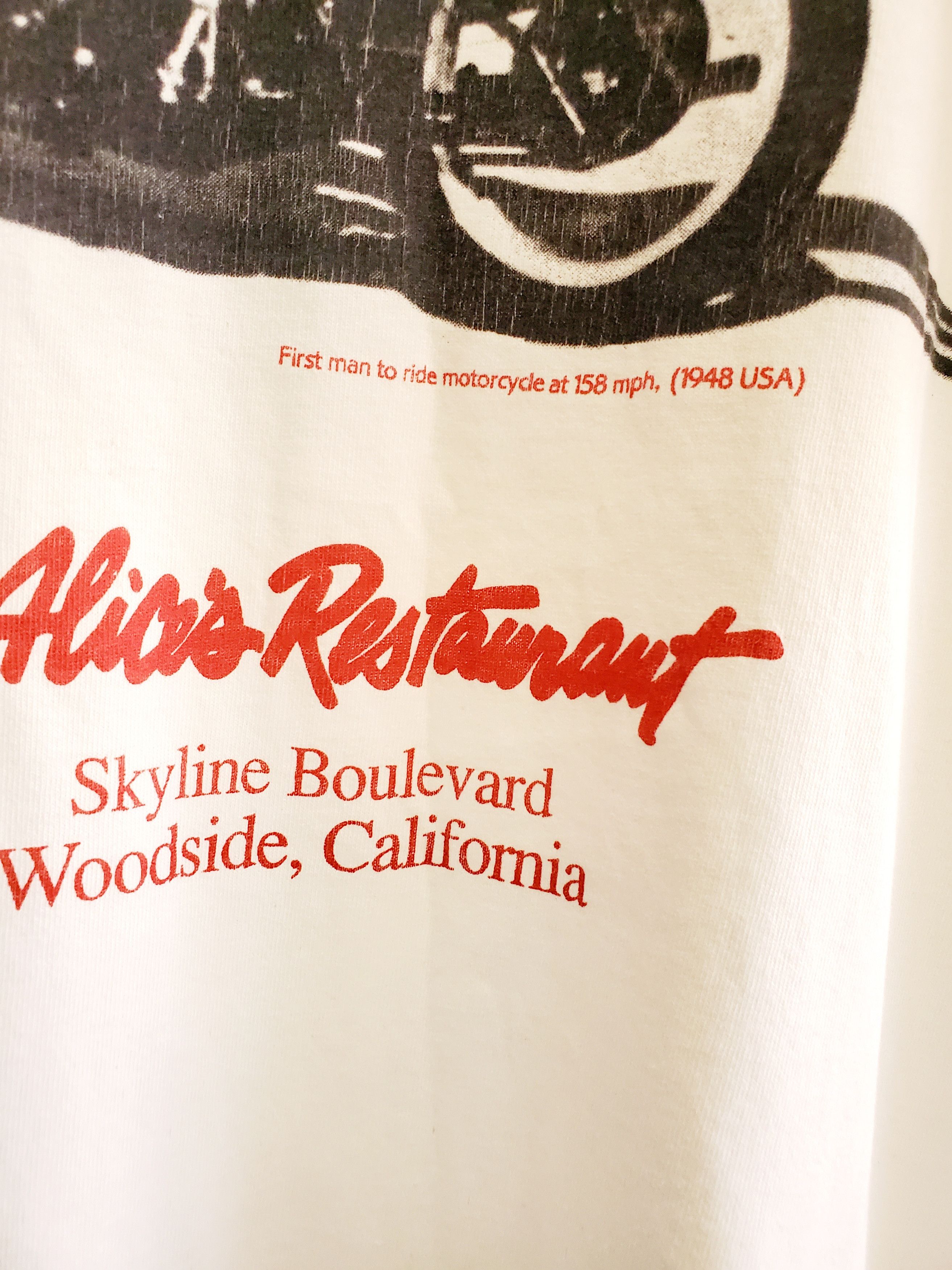 Japanese Brand × Vintage 80s VTG ALICE'S RESTAURANT BIKER BAR STEVE MCQUEEN L Size US L / EU 52-54 / 3 - 3 Thumbnail