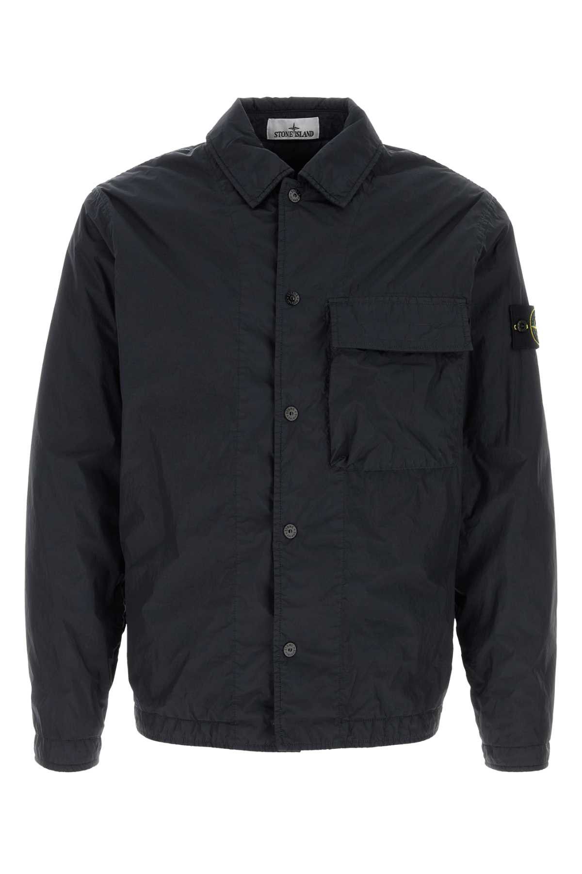 Midnight Blue Nylon Jacket, Men's