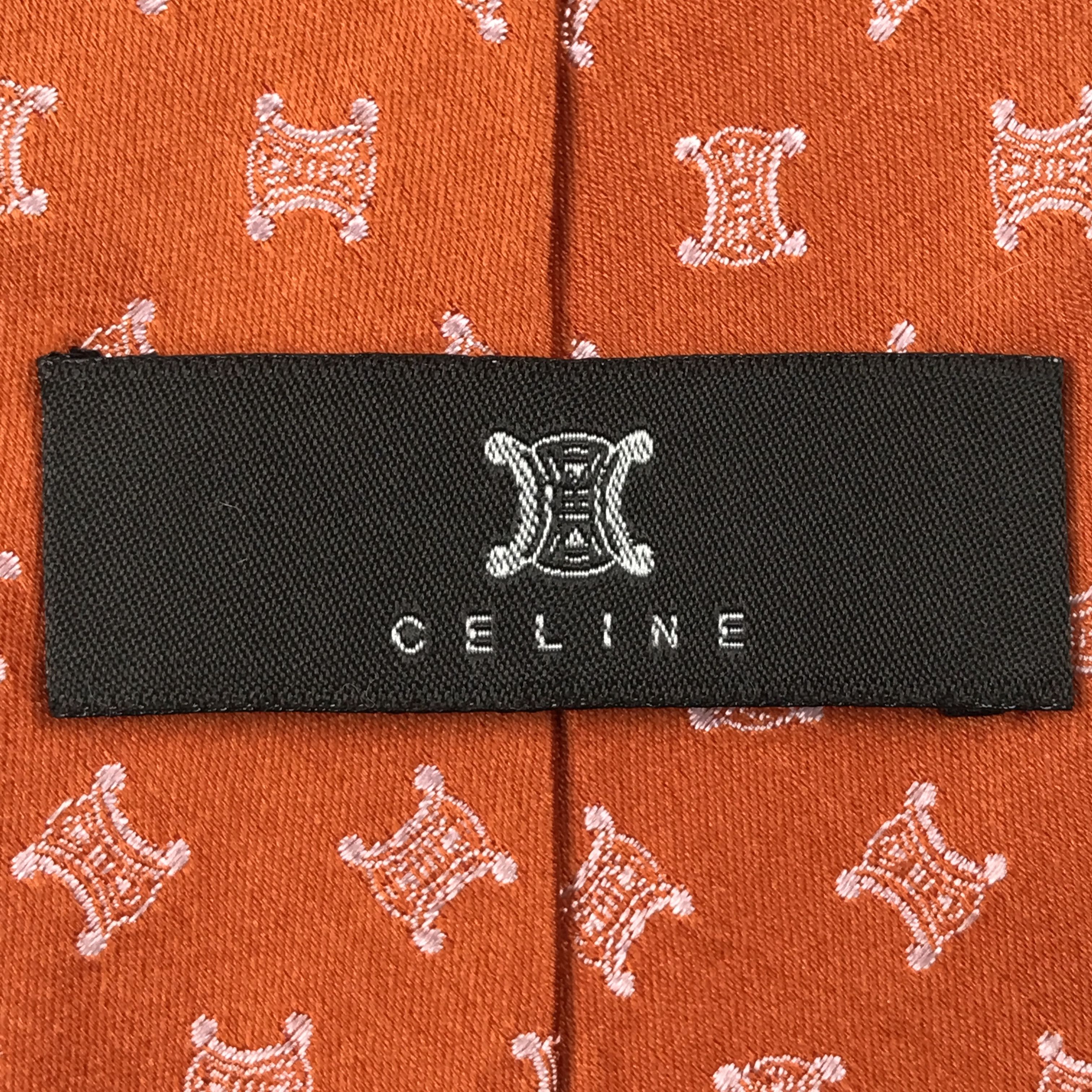 Celine Vintage Celine Monogram Silk Necktie Size ONE SIZE - 8 Thumbnail