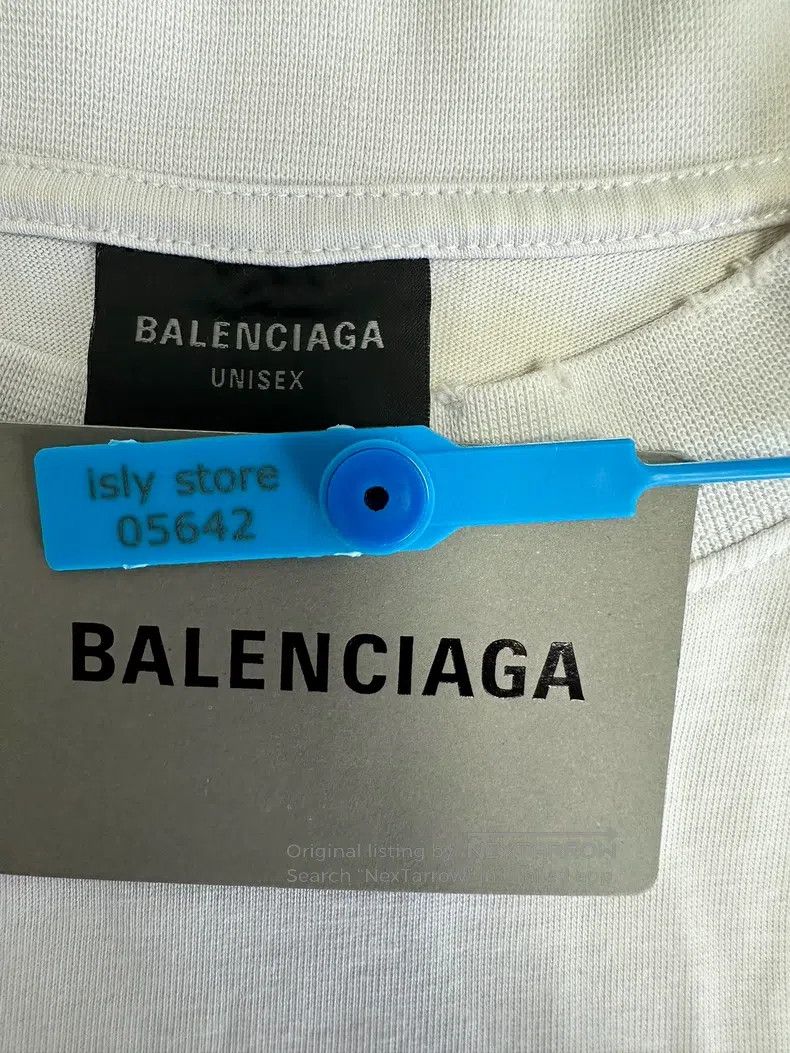 Balenciaga Balenciaga Letter Pattern Printed Round Neck Short Sleeve Size US M / EU 48-50 / 2 - 4 Thumbnail
