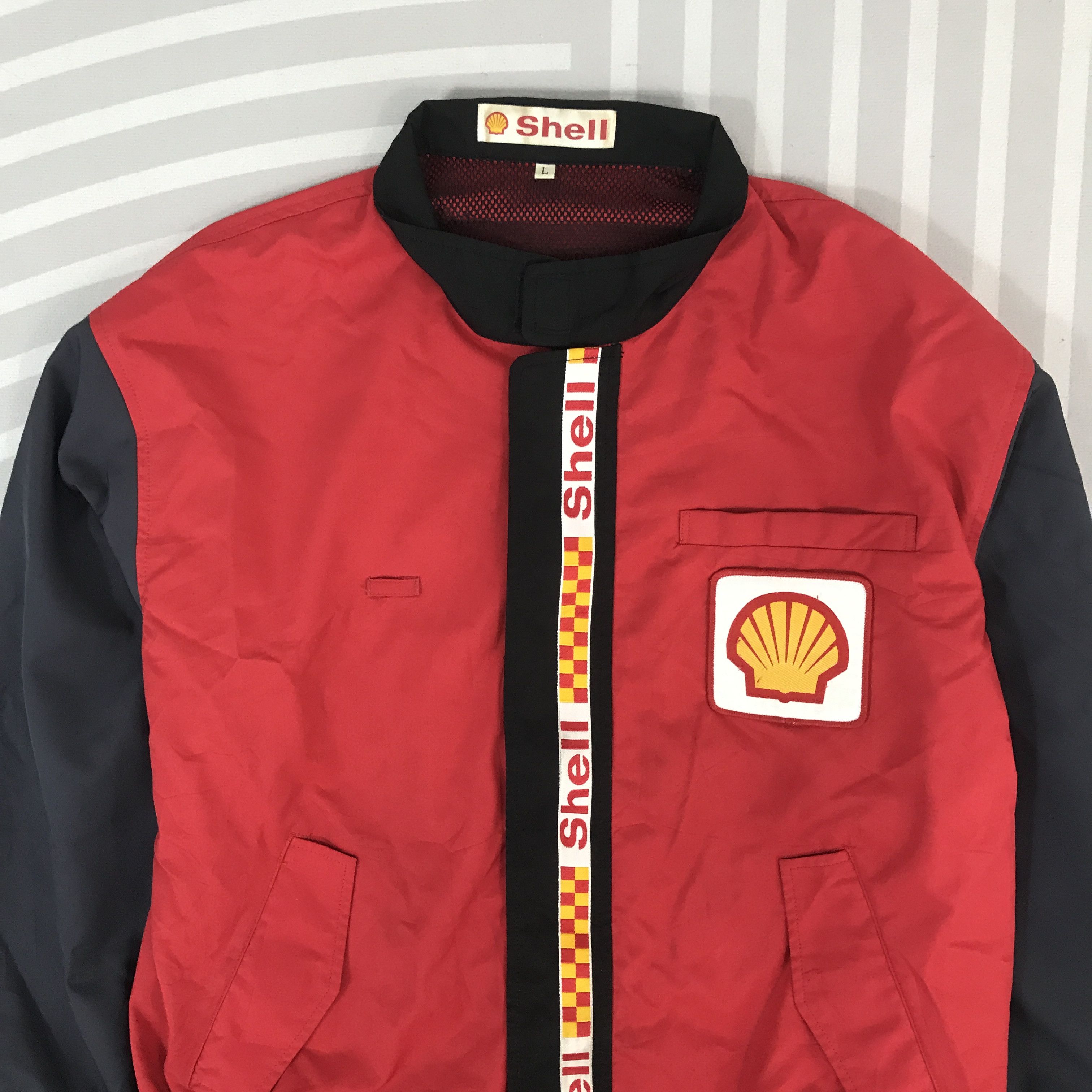 Other Vintage Shell Helix oil Japan racing Uniform Jacket Size US L / EU 52-54 / 3 - 2 Thumbnail