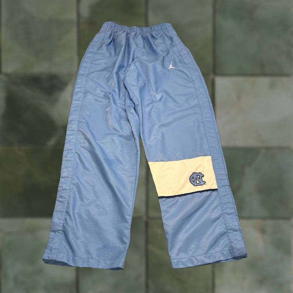 Nike Nike Air Jordan Jumpman UNC Snap Button Up Tear Away Jogger Pants Blue Medium Mens Size US 31 - 1 Thumbnail
