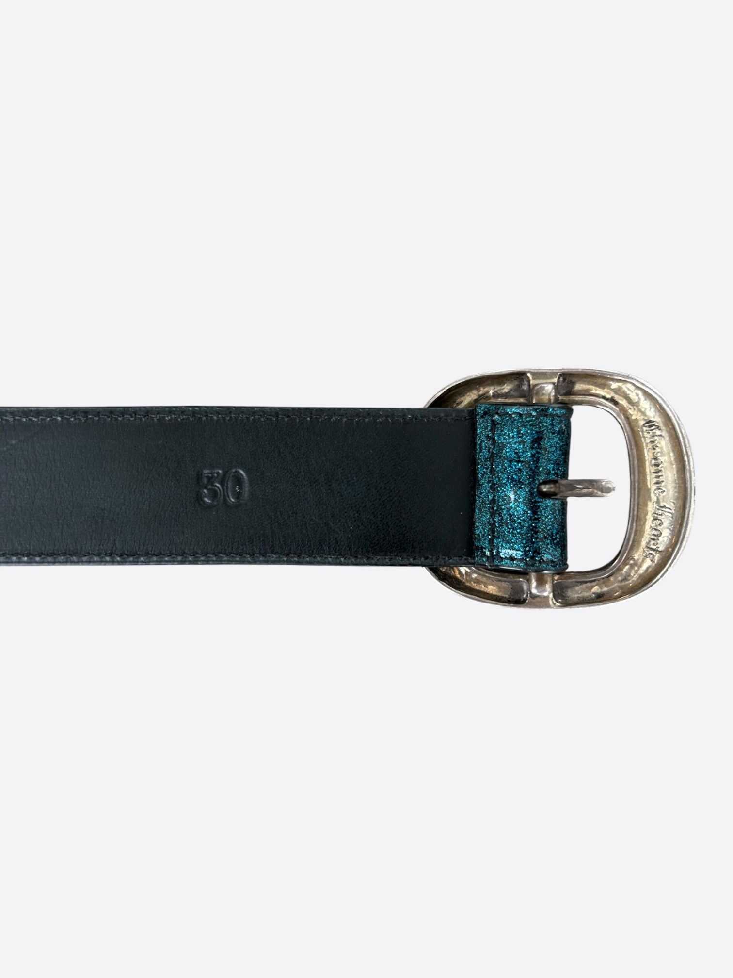 Chrome Hearts Chrome Hearts Blue Galaxy & Silver Gunslinger Belt Size 30 - 5 Thumbnail