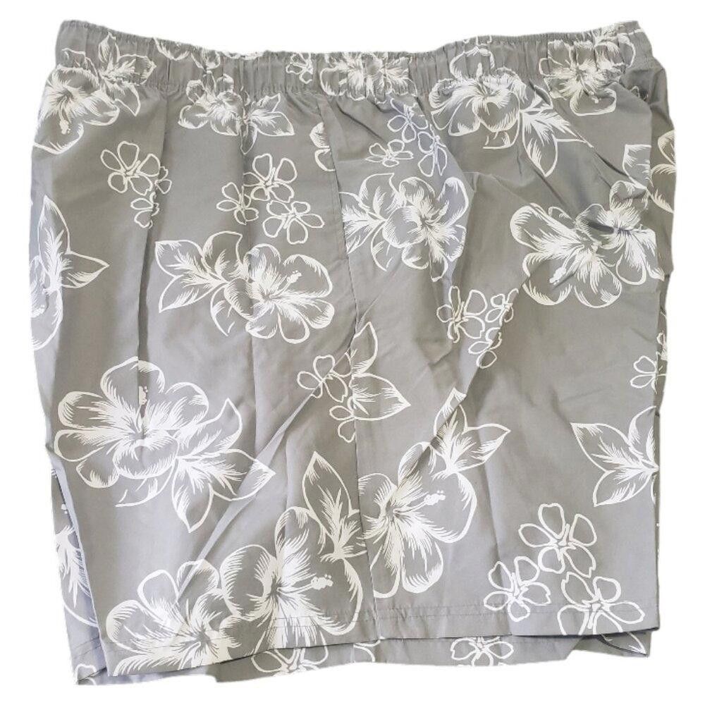 Designer CT1111 KS Island Hibiscus Print Swim Trunks 6XL Size US 44 / EU 60 - 6 Thumbnail