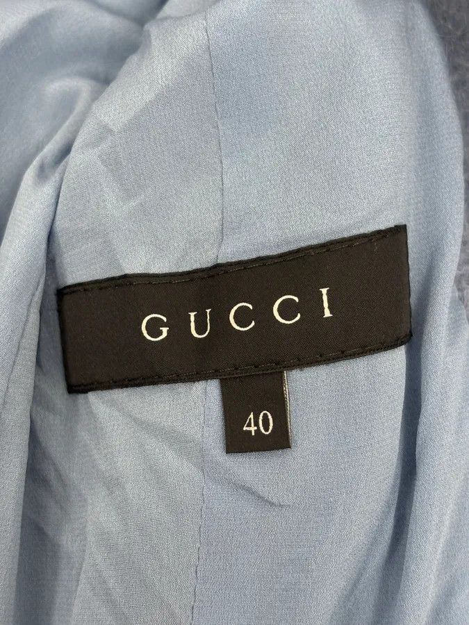 Gucci AW2014 Gucci Blue Premium Classy Officer Trench Coat Size S / US 4 / IT 40 - 10 Thumbnail