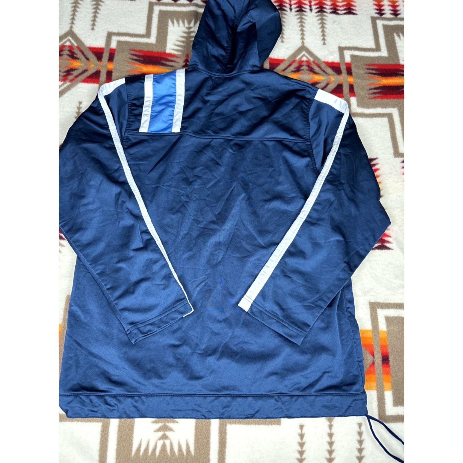 Nike VINTAGE Nike Air Hoodie Sweatshirt L Mens Navy Blue Pullover Size US L / EU 52-54 / 3 - 6 Thumbnail