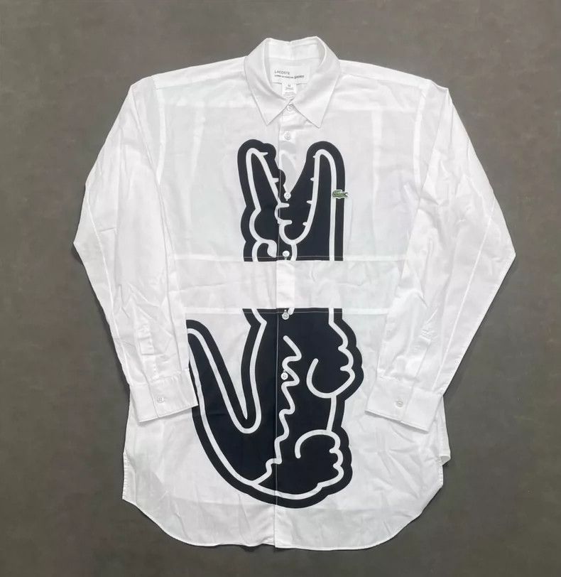 Comme des Garcons Comme Des Garcons Lacoste co-branded logo printed long-sle Size US M / EU 48-50 / 2 - 1 Thumbnail