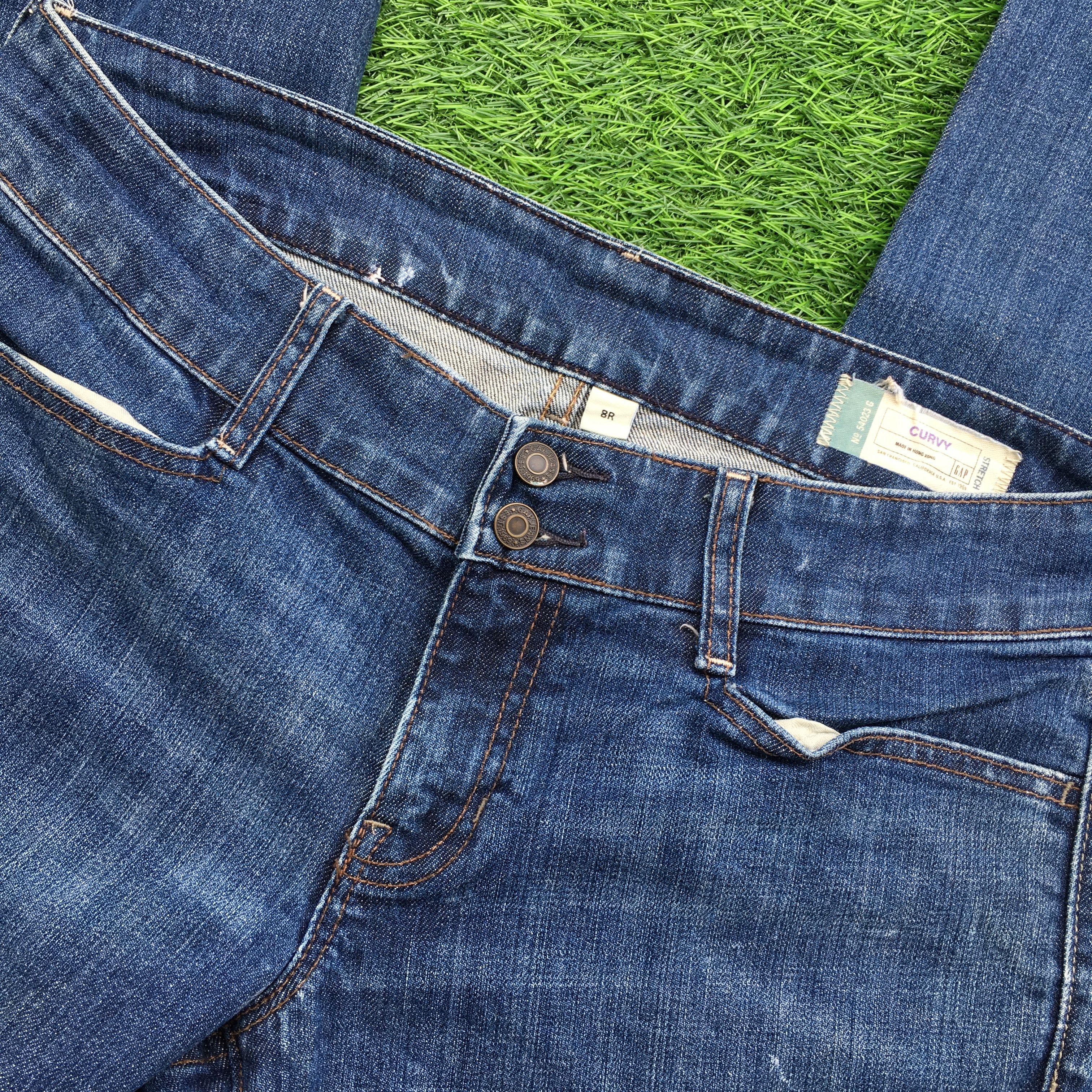 Designer × Japanese Brand × Jean Y2K Curvy Bootcut Stretch Jeans D-993 Size 29" - 5 Thumbnail