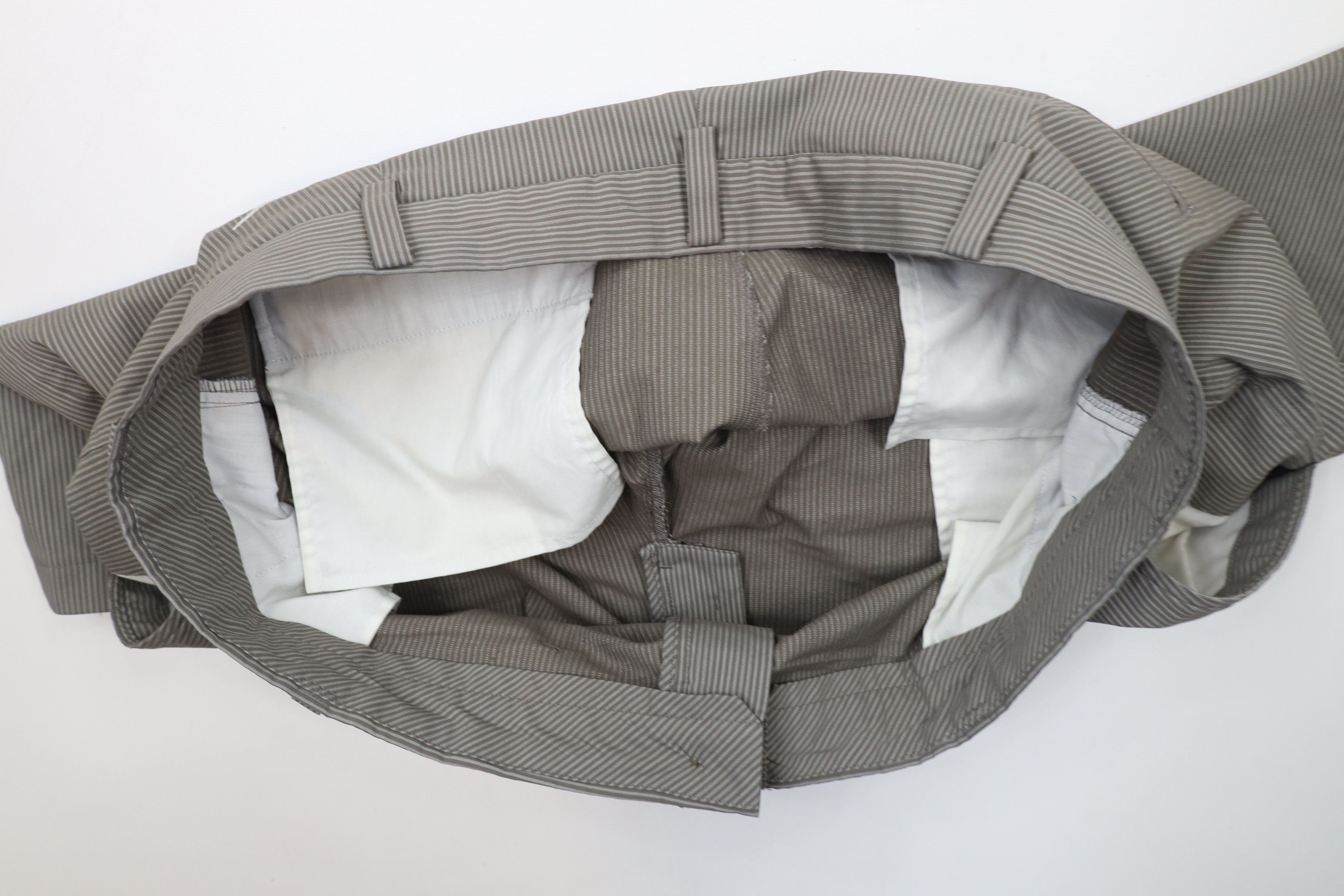 Nike × Vintage Nike Golf Striped Flat Front Tech Golfing Chino Shorts Gray Size US 42 / EU 58 - 8 Thumbnail