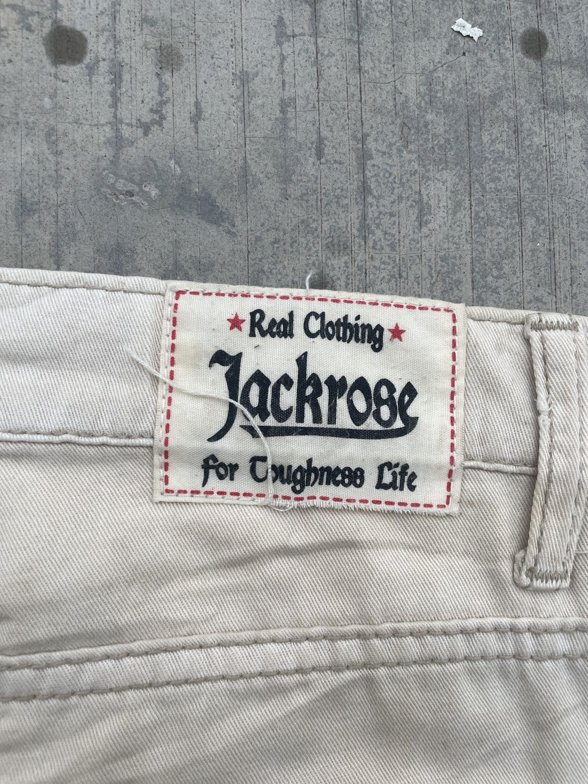 JACKROSE JACKROSE CREAM FLARE JEANS PUNK ARCHIVE Size US 31 - 8 Thumbnail