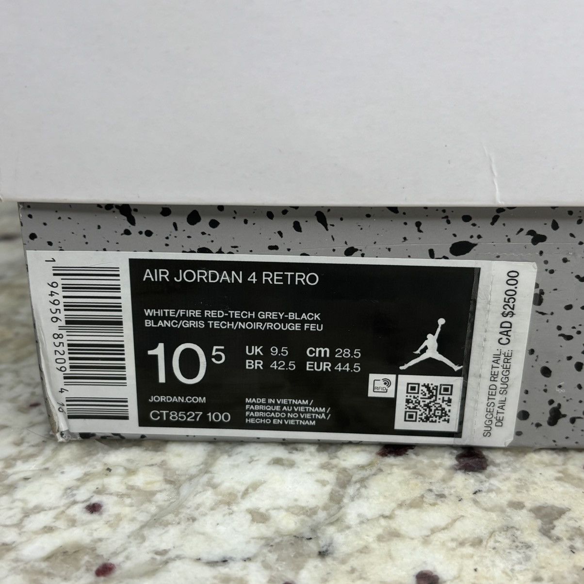 Jordan Brand Size 10.5-Jordan 4 Retro White Oreo (2021) CLEAN W/Box Size US 10.5 / EU 43-44 - 17 Thumbnail