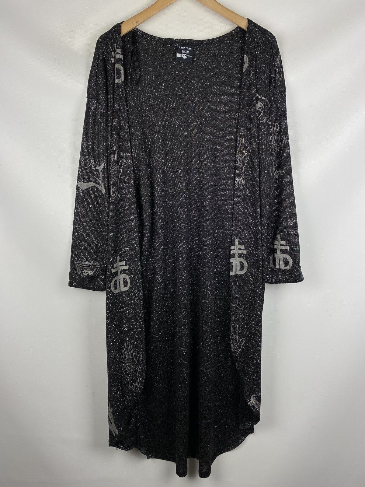 Drop Dead Drop Dead ladies gothic open front cardigan sweater size 12 Size XL / US 12-14 / IT 48-50 - 1 Thumbnail