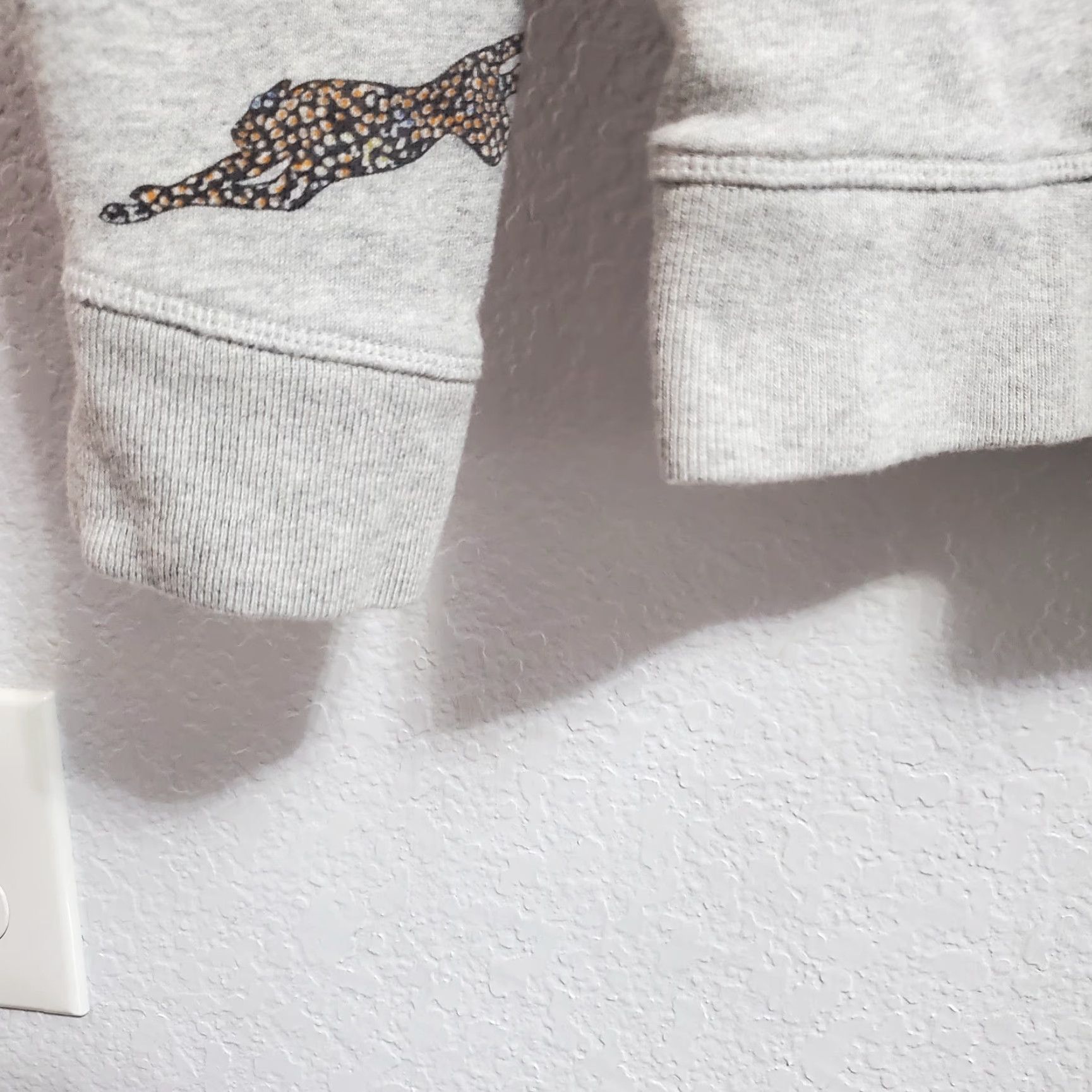 Rails Rails Sweatshirt Women M Gray Jaguar Print Crew Neck Casual Pullover Animal Print Size M / US 6-8 / IT 42-44 - 6 Thumbnail