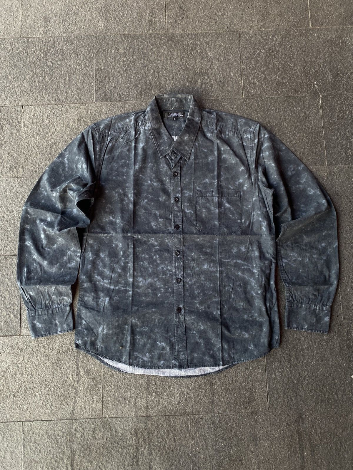 Japanese Brand Jill blaze dyed shirts button ups lgbstyle ifsixwasnine Size US L / EU 52-54 / 3 - 5 Thumbnail