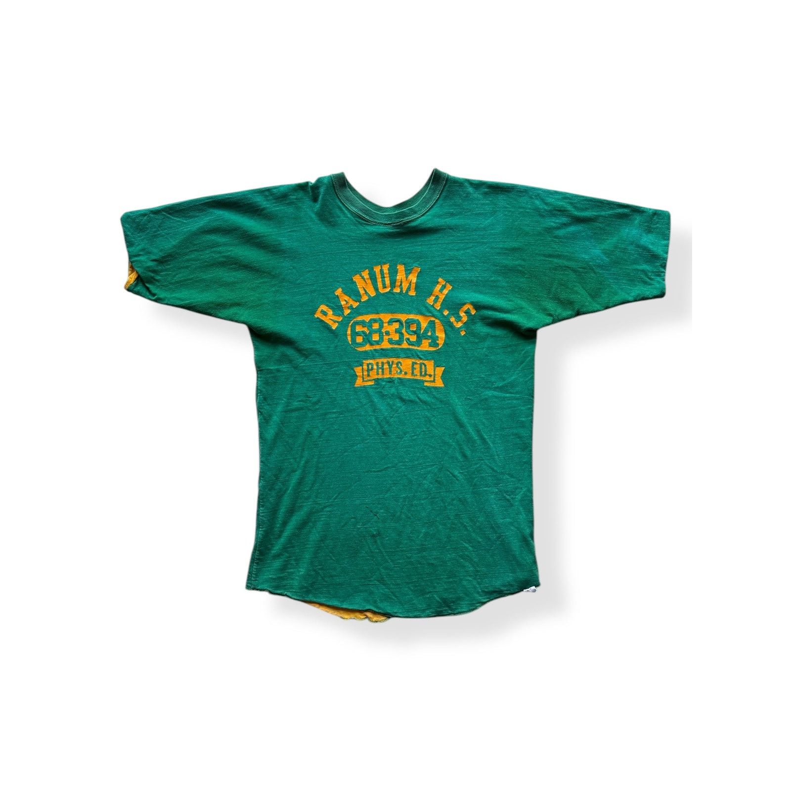 Vintage Vintage Reversible Ranum HS Phys Ed Tee SZ L Size US M / EU 48-50 / 2 - 1 Thumbnail