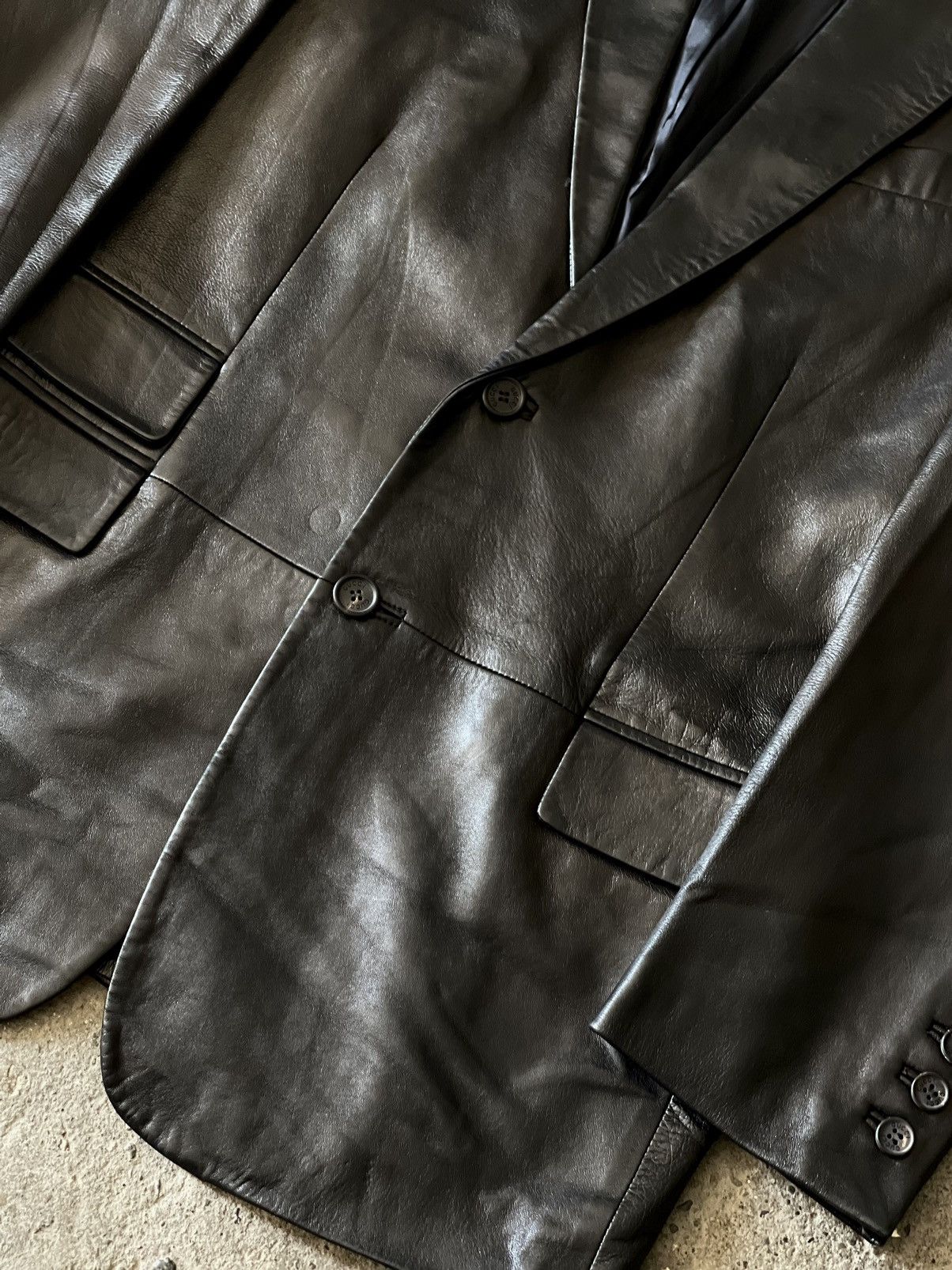 Gucci × Tom Ford Gucci - Tom Ford - SS1998 Runway - Leather Blazer Jacket Size US S / EU 44-46 / 1 - 4 Thumbnail