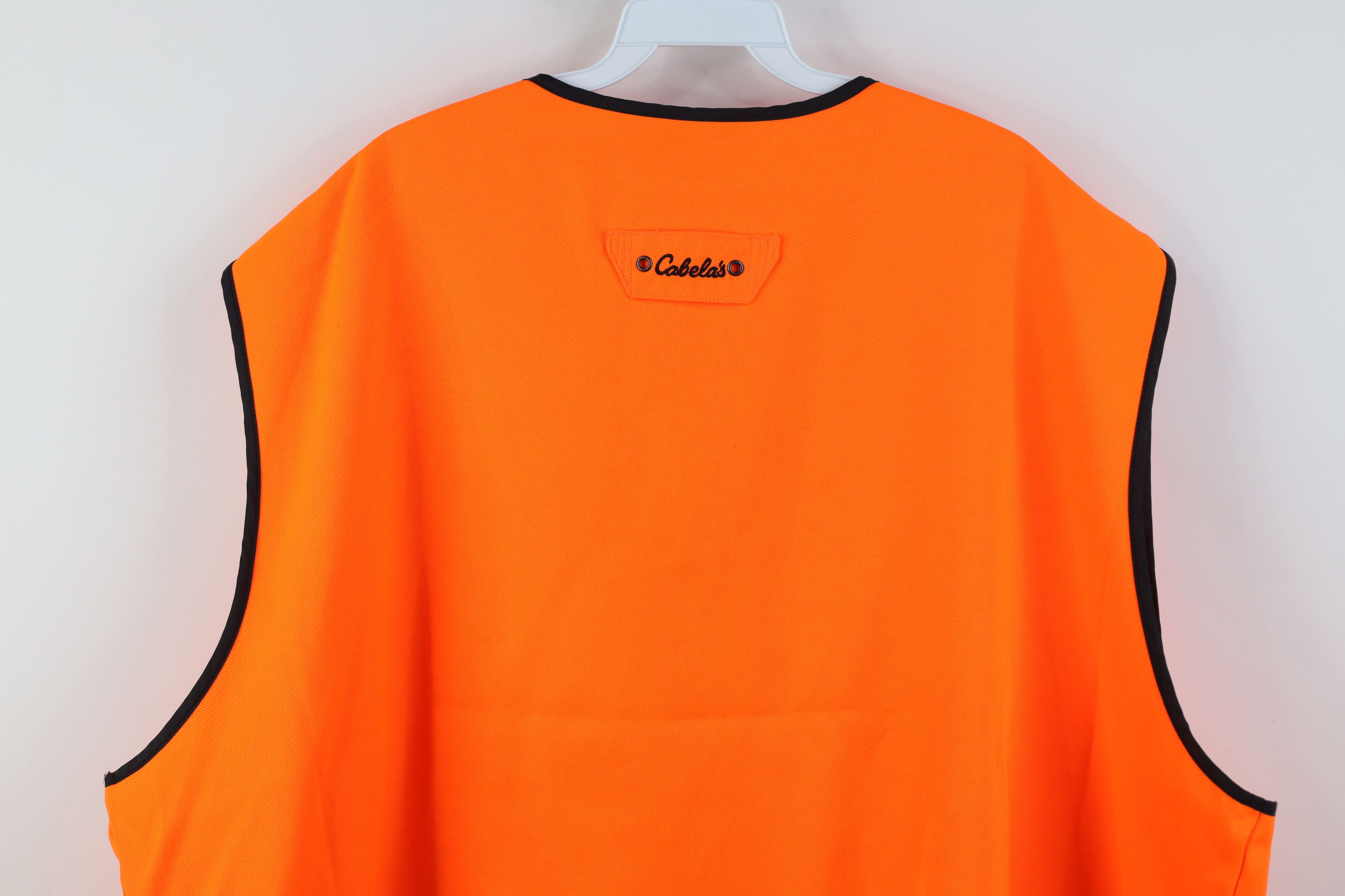 Cabelas Deadstock Vintage Cabelas Safety Vest Jacket Blaze Orange Size US XXL / EU 58 / 5 - 12 Thumbnail