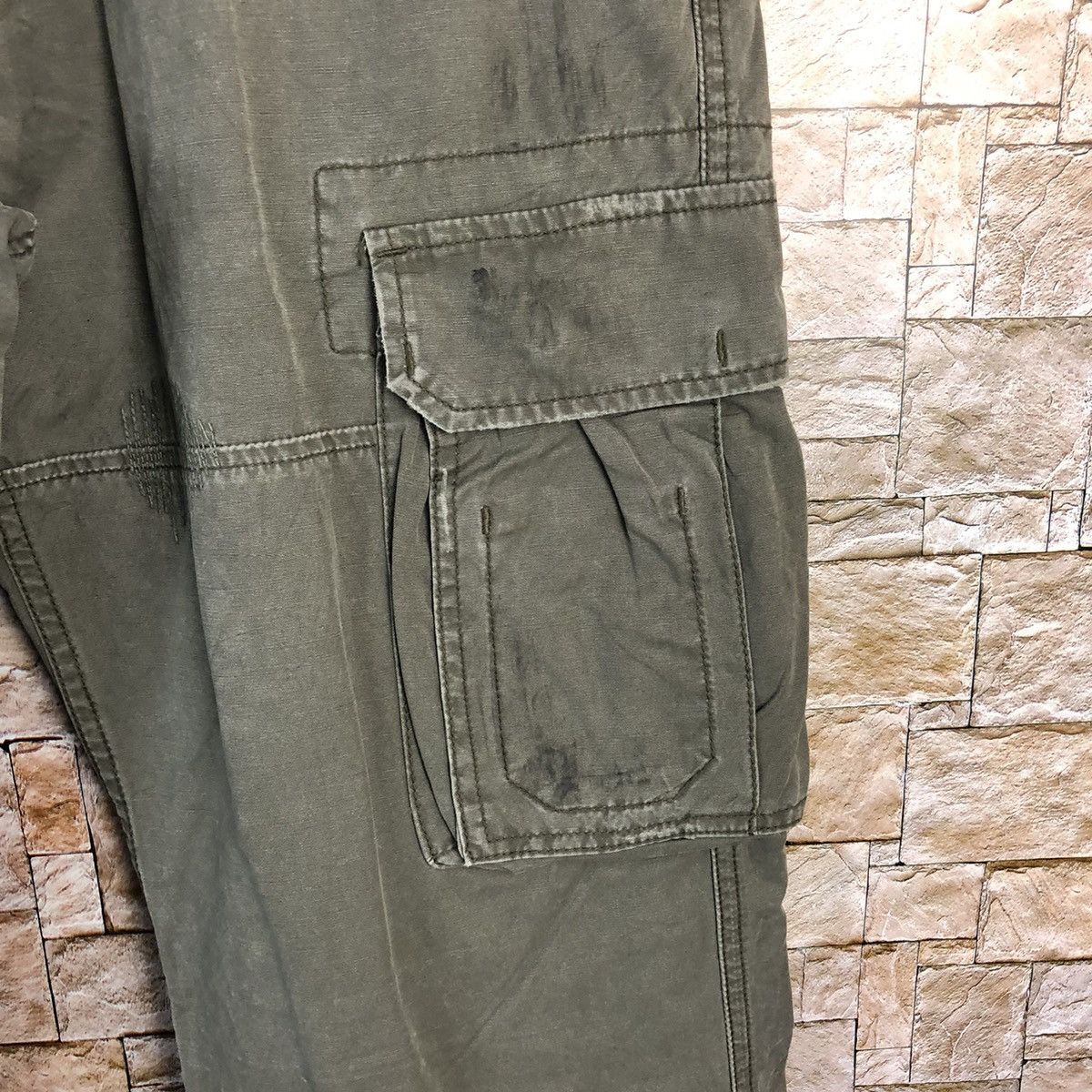 Alpha Industries Alpha Industrie Grey Cargo Multipocket Pants #A152 Size US 31 - 10 Thumbnail