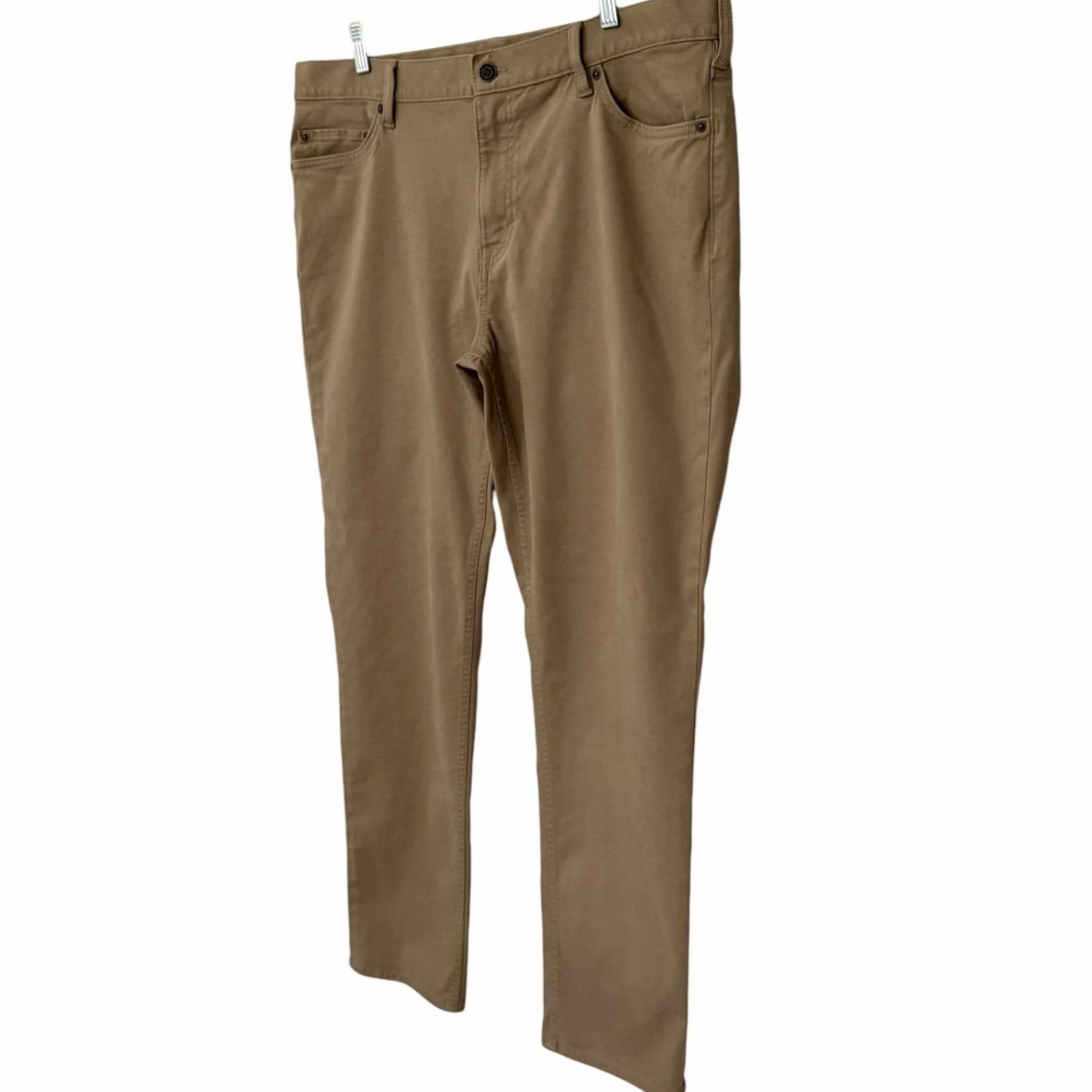 Banana Republic Banana Republic Slim Travelers Pant Khaki Men 38X32 Chino Flat Front 5-Pocket Stretch Casual Business Travel Summer Spring Fall Winter Size US 38 / EU 54 - 2 Thumbnail
