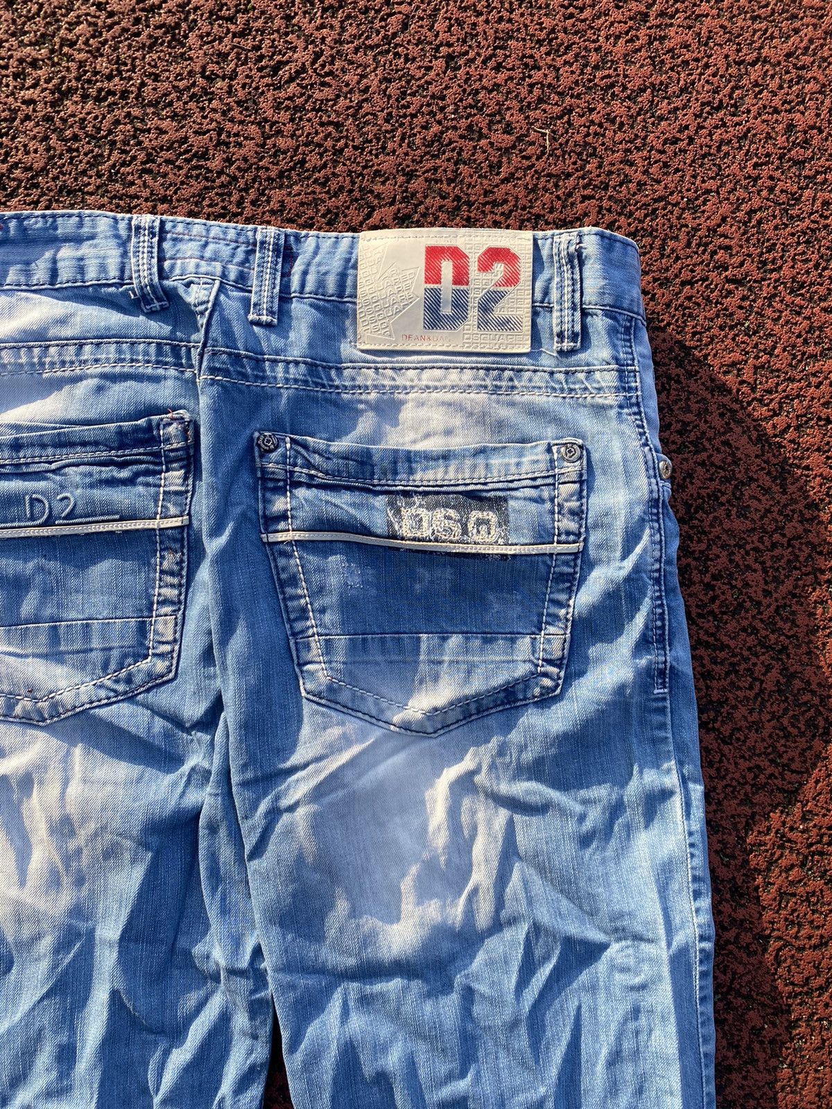 Dsquared2 × Vintage Dsquared Vintage Jeans BigLogo Light Blue M Streetwear Denim Size US 28 / EU 44 - 3 Thumbnail
