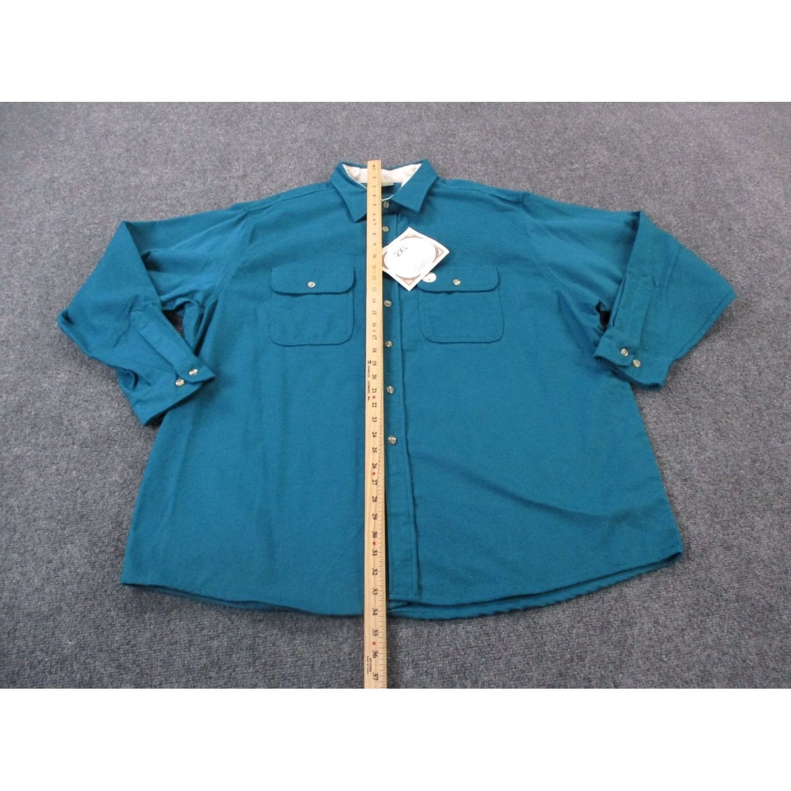 Vintage VINTAGE Ozark Wilderness Shirt Mens 2XL Western Outdoors Heavy USA Made NEW Blue Cotton Flannel Button-Up with Pockets Mens Size US XXL / EU 58 / 5 - 3 Thumbnail