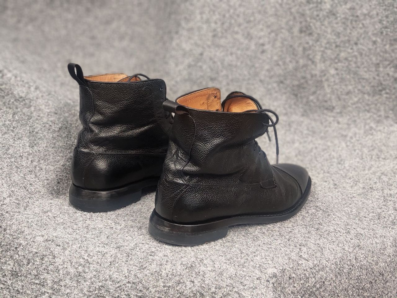 Oliver Sweeney Oliver Sweeney Cagnano Black Leather Ankle classic Boots Size US 10.5 / EU 43-44 - 9 Thumbnail