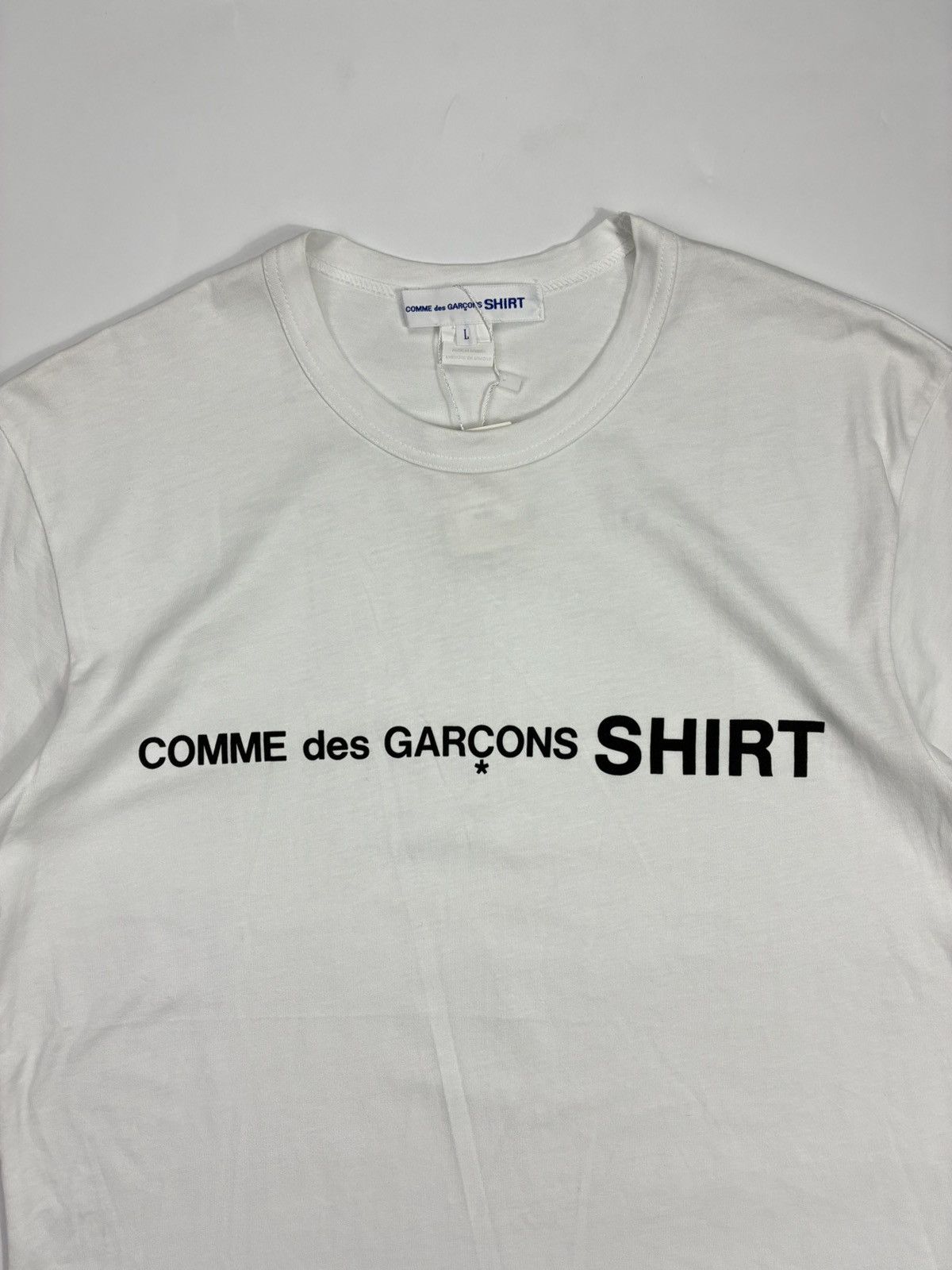 Comme des Garcons Comme des Garçons SHIRT Logo Print T-Shirt (White) Size US L / EU 52-54 / 3 - 2 Thumbnail