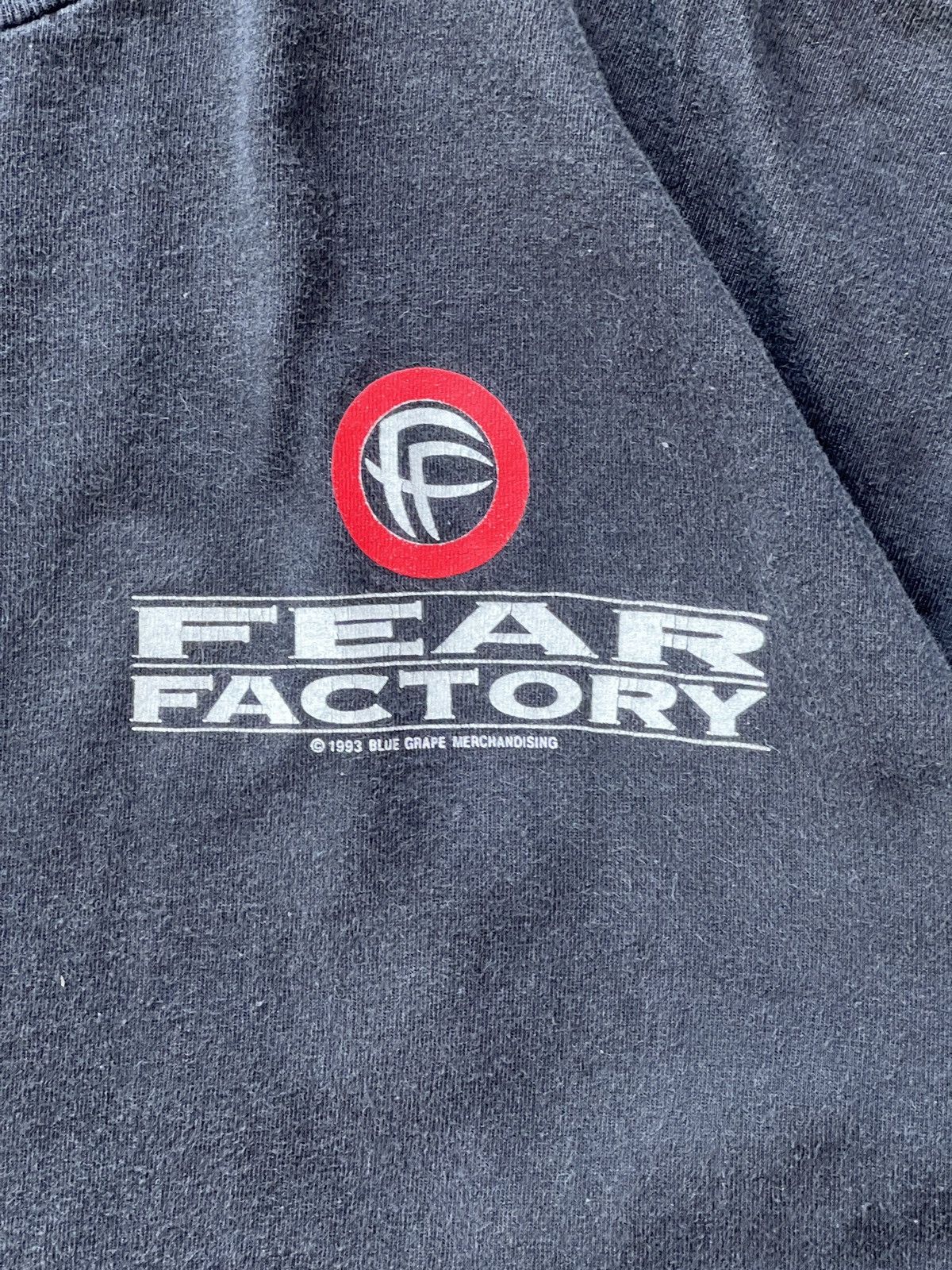 Band Tees Vintage 1993 Fear Factory Blue Grape Big Gods LS Tee XL Size US L / EU 52-54 / 3 - 8 Thumbnail