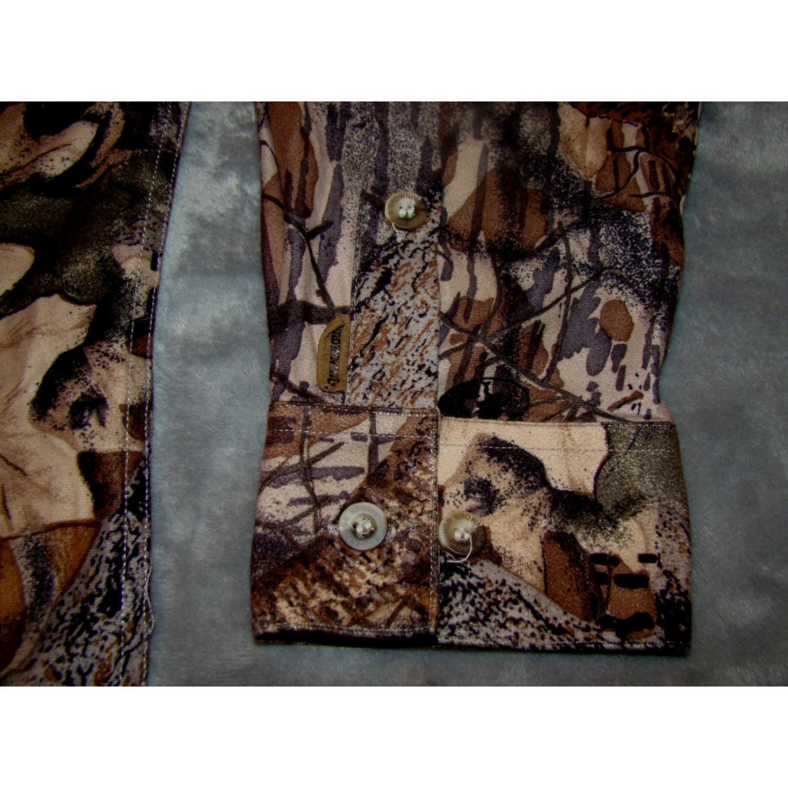 Vintage VTG Browning Super Naturals Mens L Camo Button Vented Fishing Hunting Shirt Size US L / EU 52-54 / 3 - 6 Thumbnail