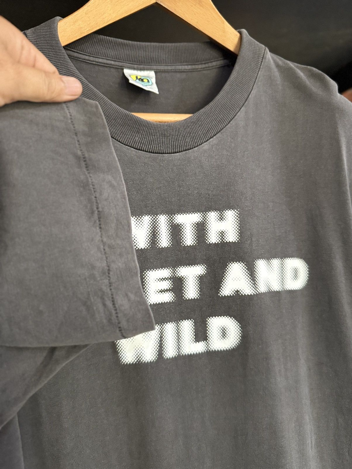 Vintage Thrashed Vintage 90s WITH SWEET AND WILD Sun Faded Tee Size US L / EU 52-54 / 3 - 8 Thumbnail