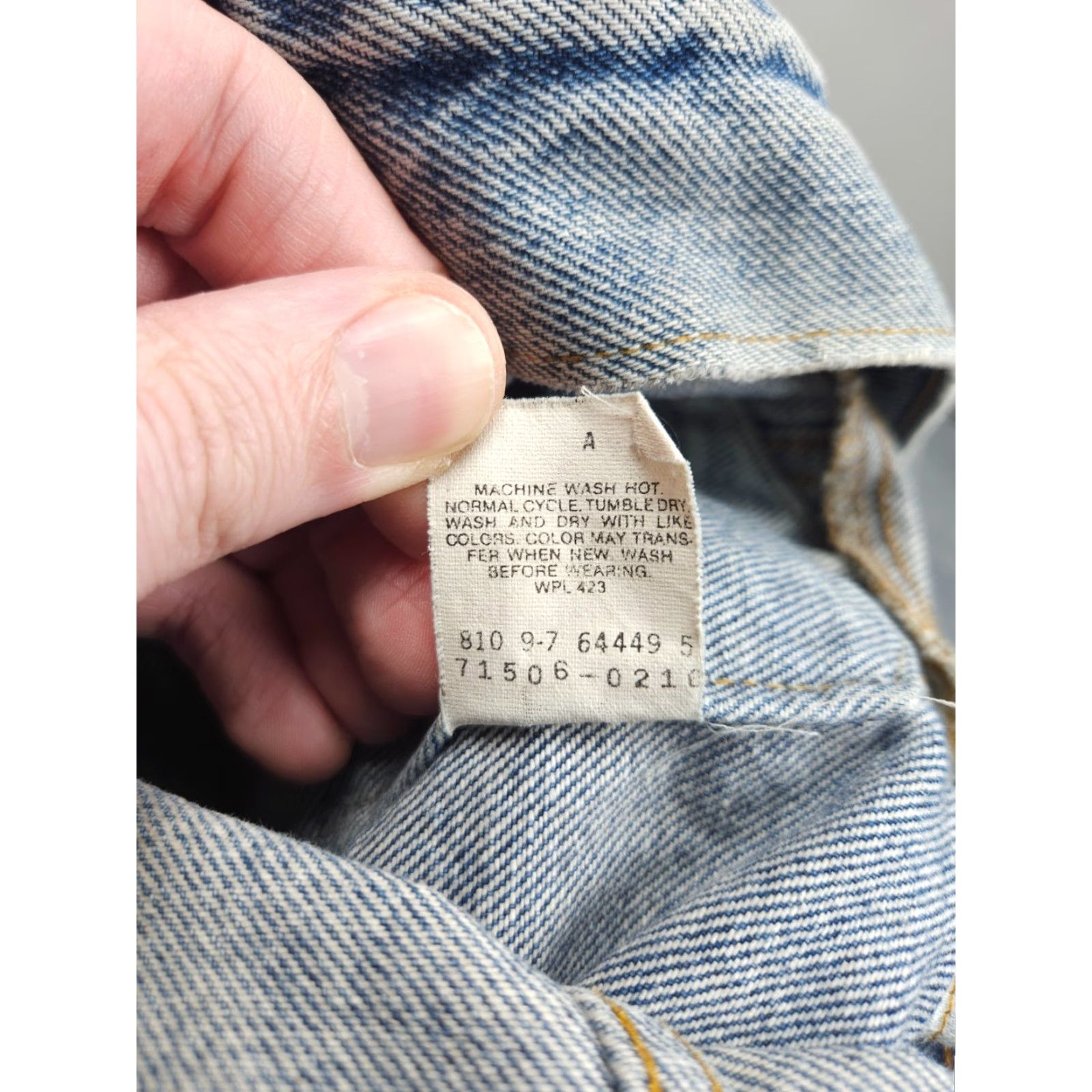 Levi's **VINTAGE Levi's Denim Trucker Jacket Men's 38 Regular Blue USA Made** User: Vintage Levi's Denim Trucker Jacket Men's 38 Regular Blue USA Made Size US XXS / EU 40 - 7 Thumbnail