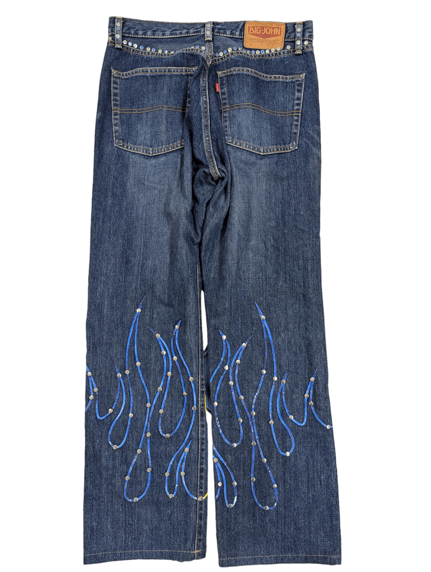 Big John Big John Flare Jeans Studded Flame Denim Size US 32 / EU 48 - 3 Thumbnail