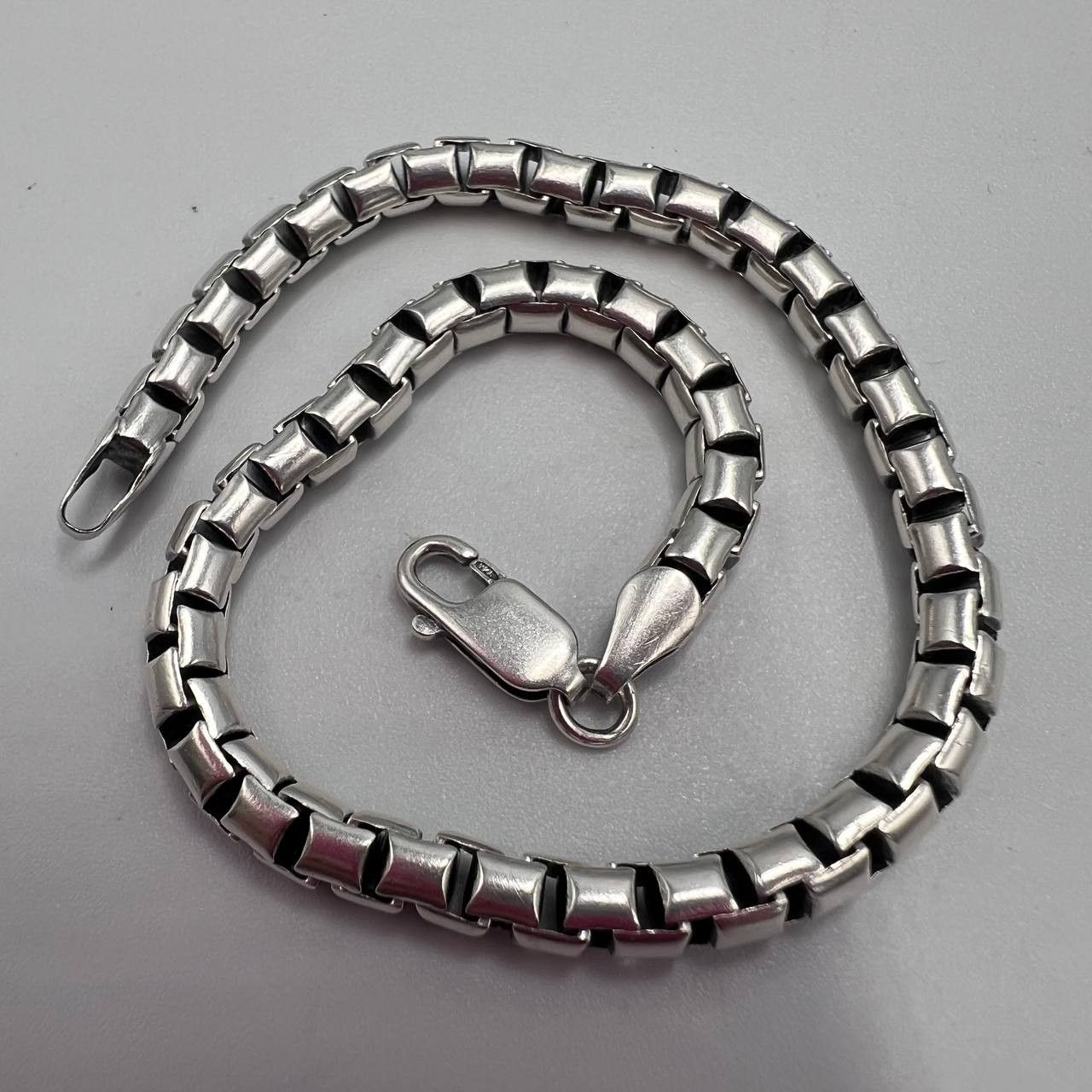 Sterling Silver Fine Vintage Sterling Silver 925 Chain Bracelet14.2 gr Size ONE SIZE - 9 Thumbnail