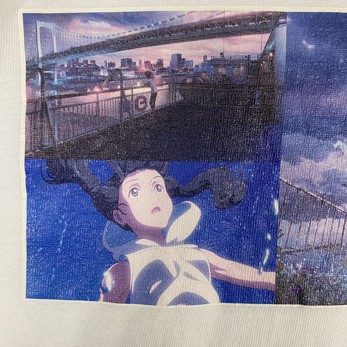 Anime WEATHERING WITH YOU Makoto Shinkai Film Anime Movie Tee Size US L / EU 52-54 / 3 - 4 Thumbnail