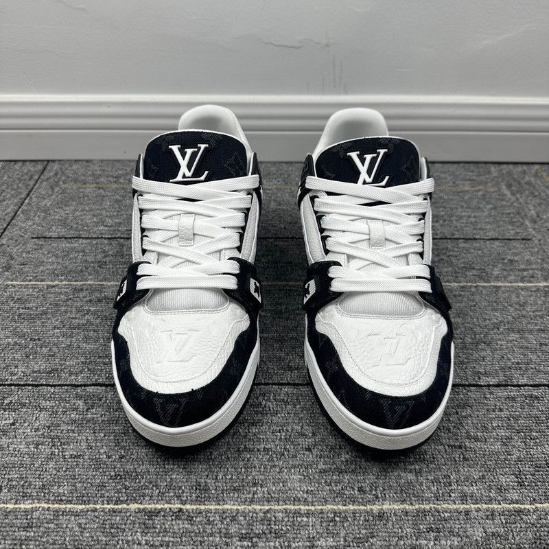 Louis Vuitton Louis Vuitton Panda Trainer Low Top Sneakers -2508 Size US 8.5 / EU 41-42 - 1 Thumbnail