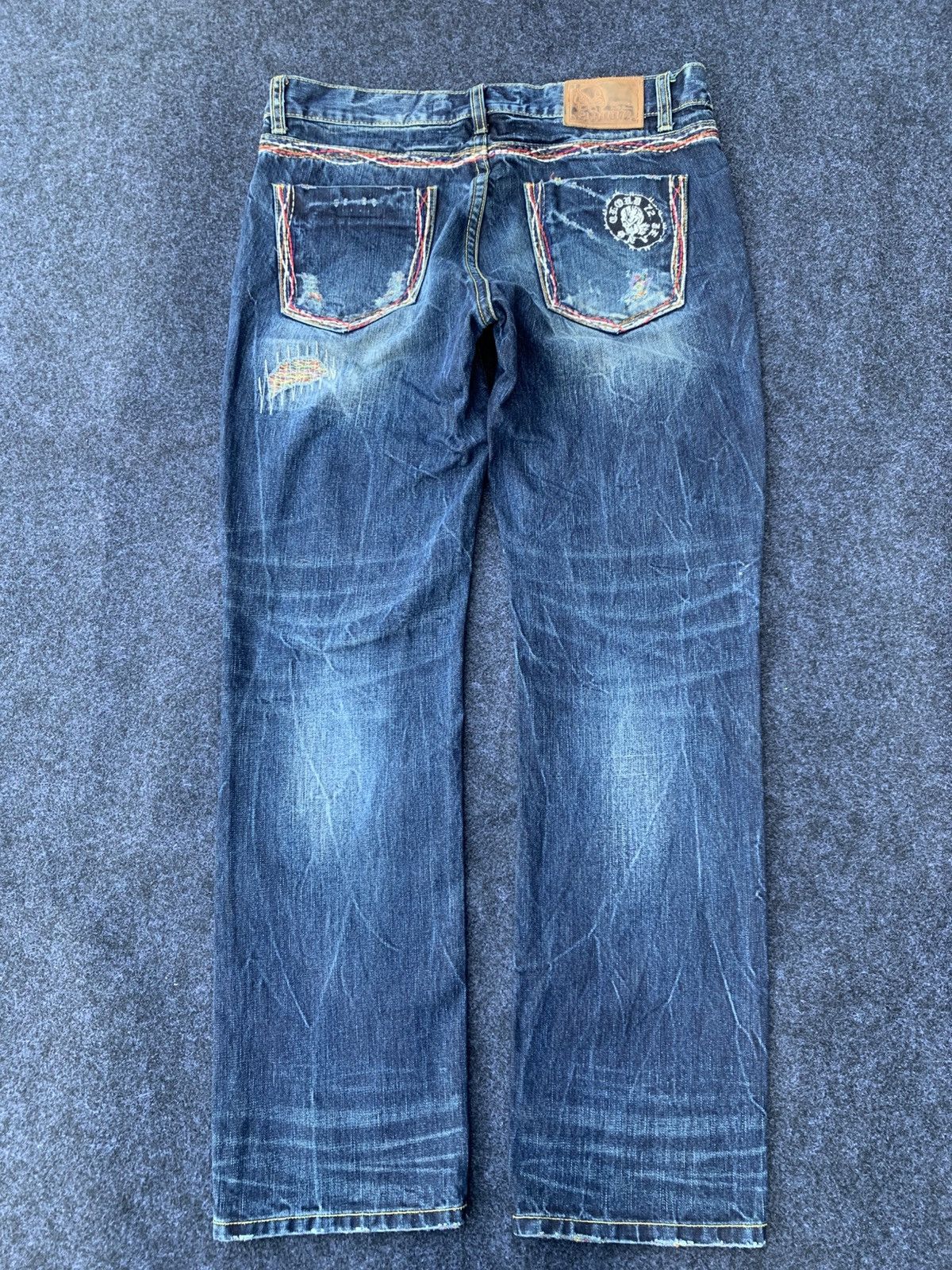 14th Addiction DISTRESSED CLOUD 72 JEANS Size US 36 / EU 52 - 2 Thumbnail