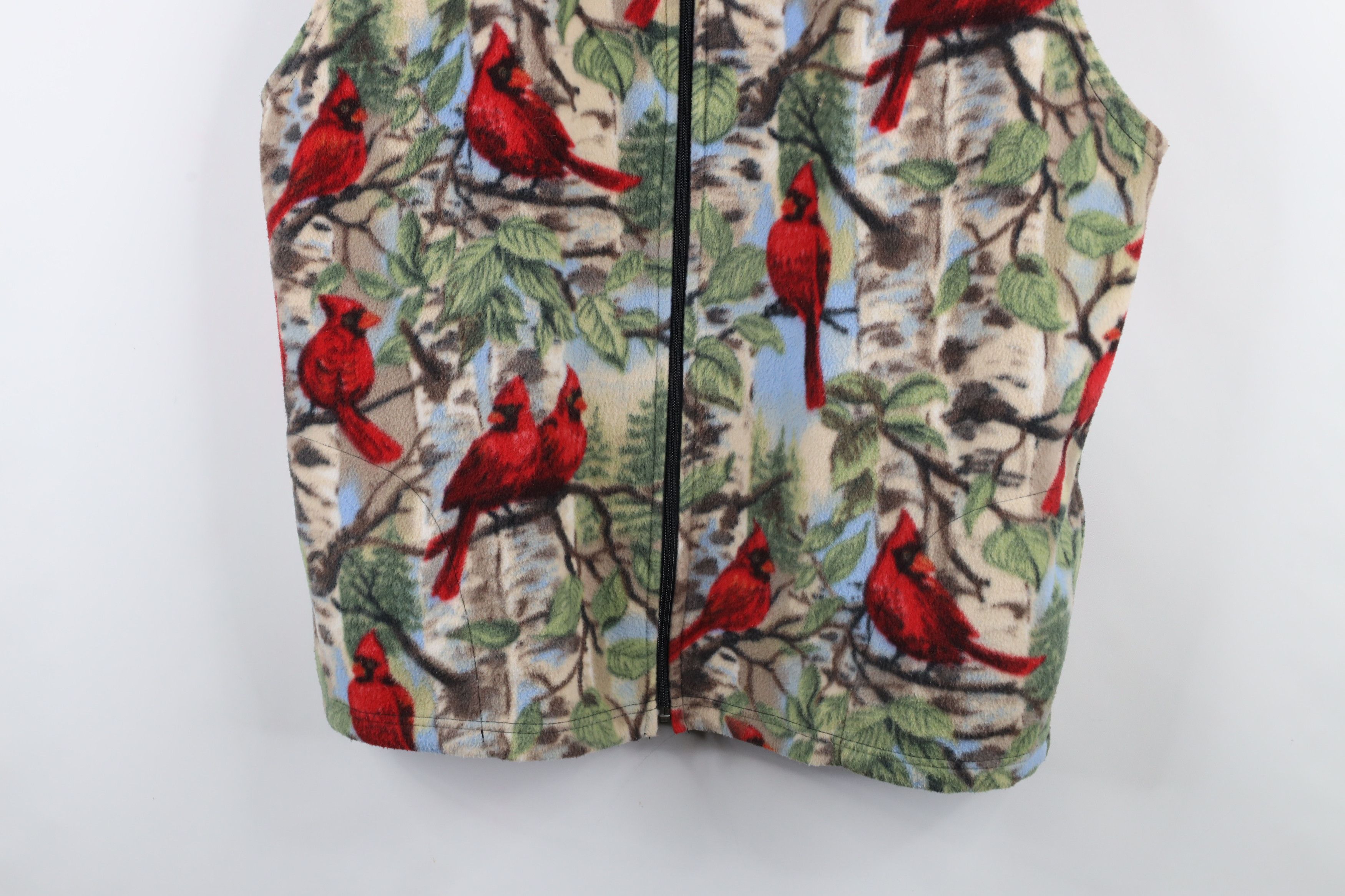 Vintage Vintage 90s Streetwear All Over Print Fleece Vest Jacket USA Size XL / US 12-14 / IT 48-50 - 3 Thumbnail
