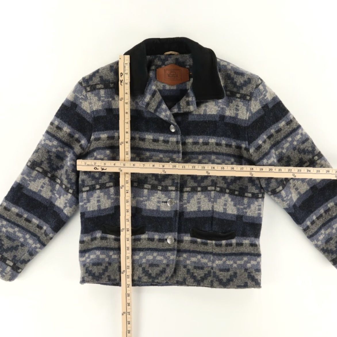 Vintage VTG Woolrich Button Up Blanket Coat Geometric Long Sleeve Jacket Women's M Size M / US 6-8 / IT 42-44 - 3 Thumbnail
