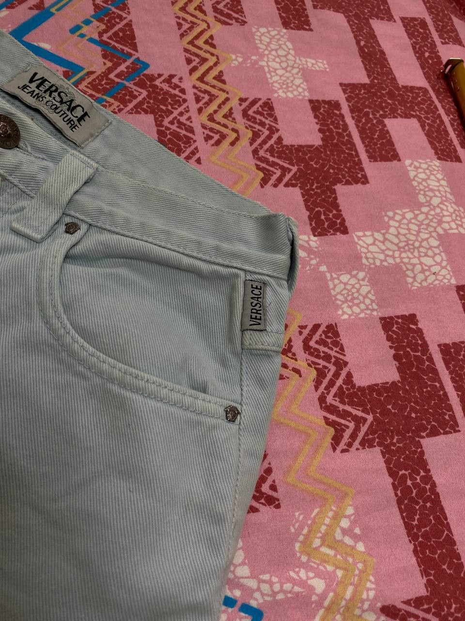 Versace × Versace Jeans Couture × Vintage Versace Jeans Couture Vintage Y2k Denim Pants womens Size 29" - 8 Thumbnail