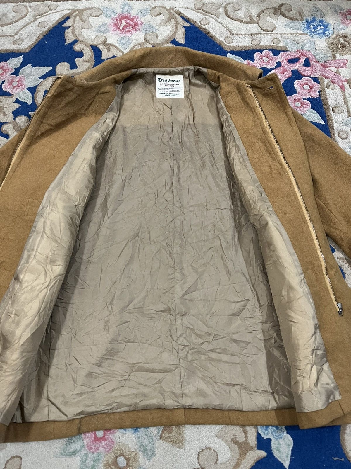 For Those Who Sin Vintage Troischevaux Tan Suede Duffle Cost Size M / US 6-8 / IT 42-44 - 12 Thumbnail