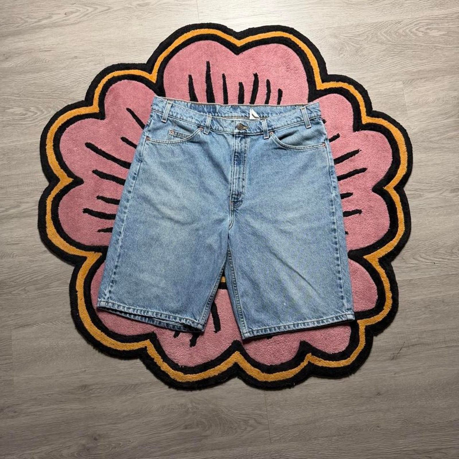 Levi's × Vintage Vintage Levi’s Strauss 550 Relaxed Fit Orange Tab Jean Short Size US 38 / EU 54 - 1 Thumbnail