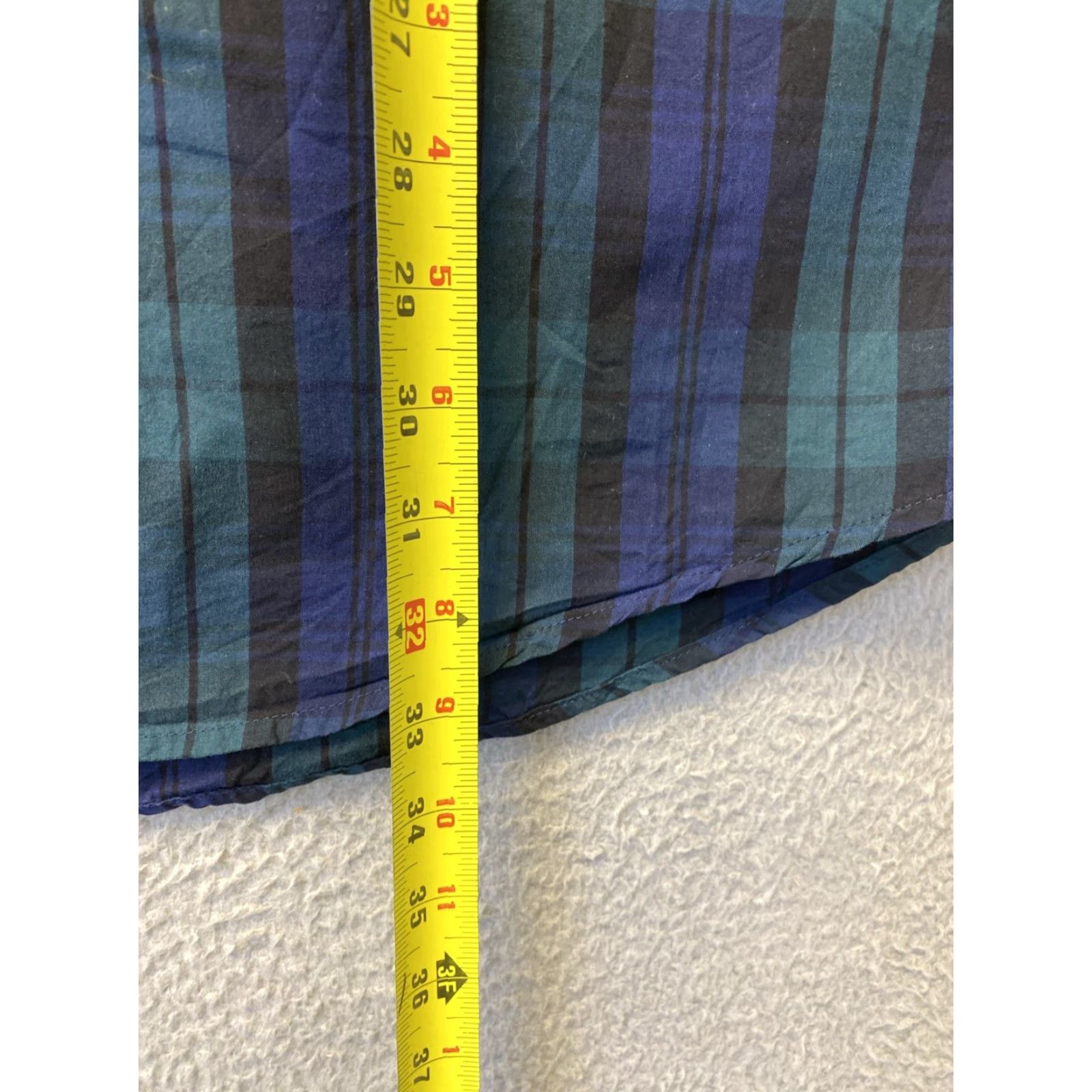 Izod IZOD Long Sleeve Button-Down Plaid Shirt LT Tall Multicolor Casual Workwear Mens Size US L / EU 52-54 / 3 - 7 Thumbnail