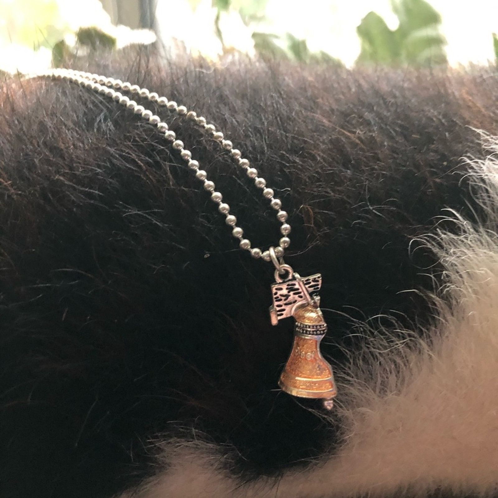 Jewelry Cool Jewels liberty bell pendant on chain necklace Size ONE SIZE - 1 Thumbnail