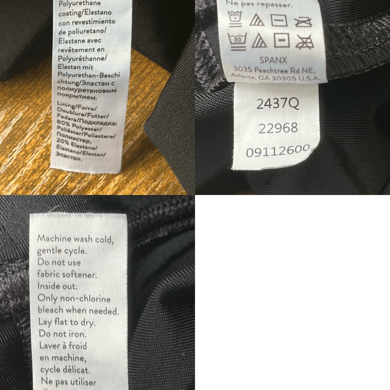 Spanx SPANX SPANXshape Faux Leather Black Leggings M Medium Petite Leggings Women Black Ankle 26” Inseam Mens? Women? Size 32" / US 10 / IT 46 - 8 Thumbnail