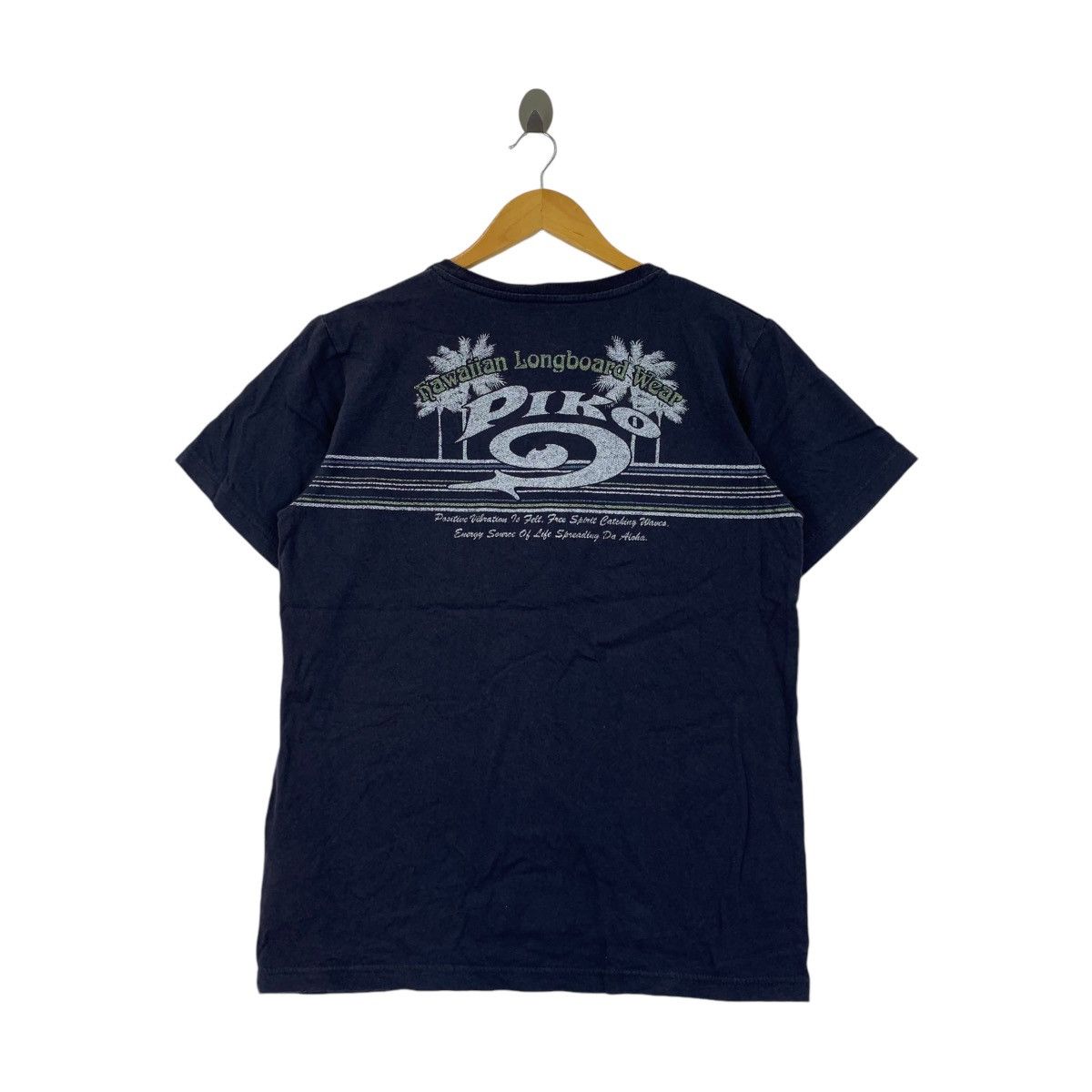 Vintage Vintage PIKO HAWAII LONGBOARD Surf Wear Tee Shirt Size M / US 6-8 / IT 42-44 - 4 Thumbnail
