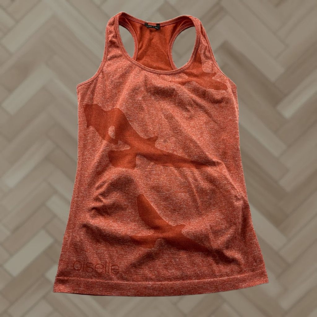 Logo 7 Oiselle Bird Logo Racerback Athletic Tank Top Women's S Orange Tank Racerback Bird Logo Shirt Womens S Orange Size S / US 4 / IT 40 - 1 Thumbnail