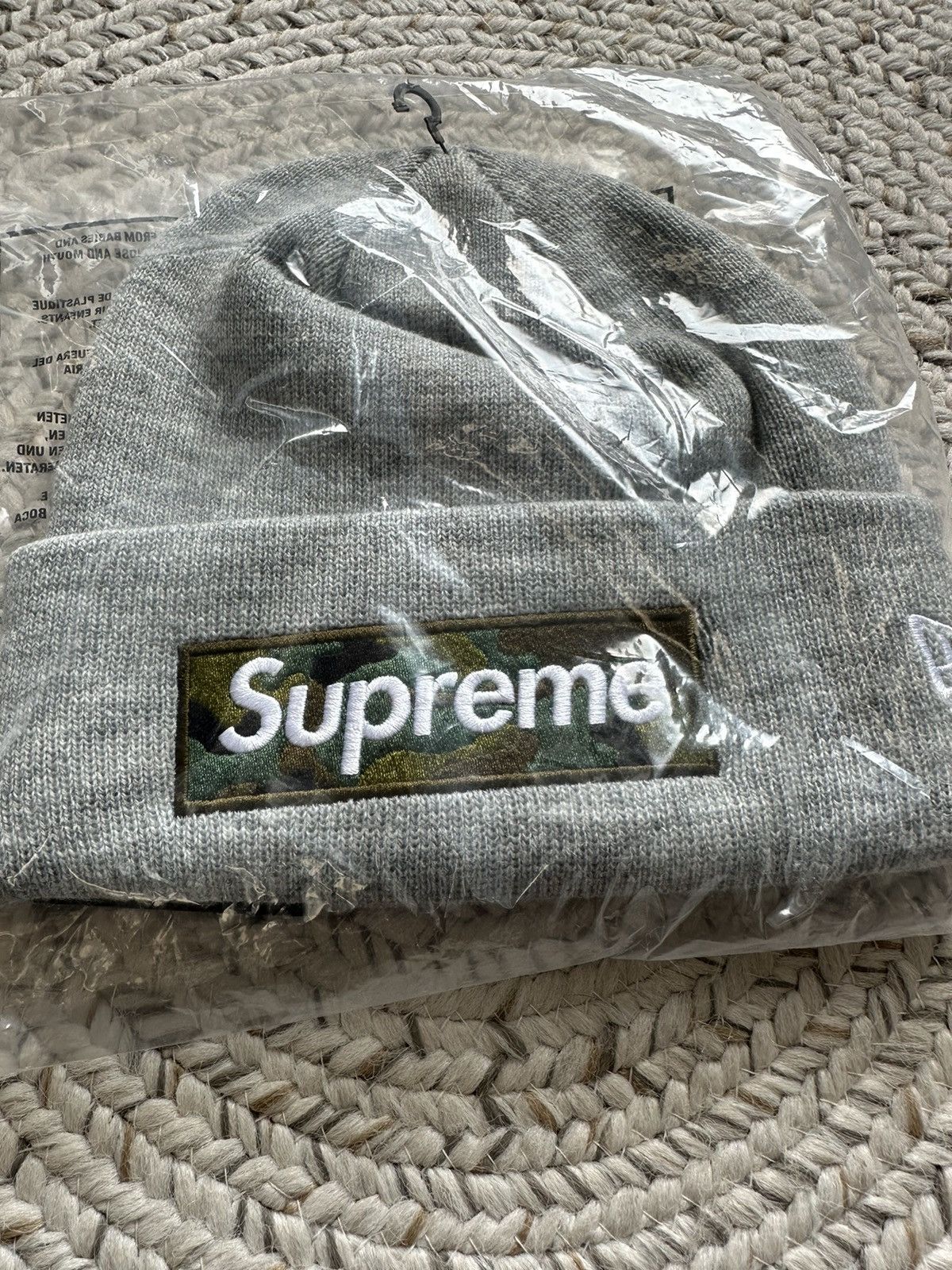 New Era × Supreme Supreme Camo BoGo Box Logo Beanie New Era Touque Size ONE SIZE - 2 Thumbnail
