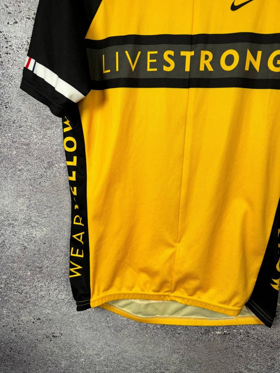 Bicycle × Nike × Vintage NIKE LIVESTRONG Cycling Jersey 3/4 Zip Men's Made In USA Size US XL / EU 56 / 4 - 9 Thumbnail